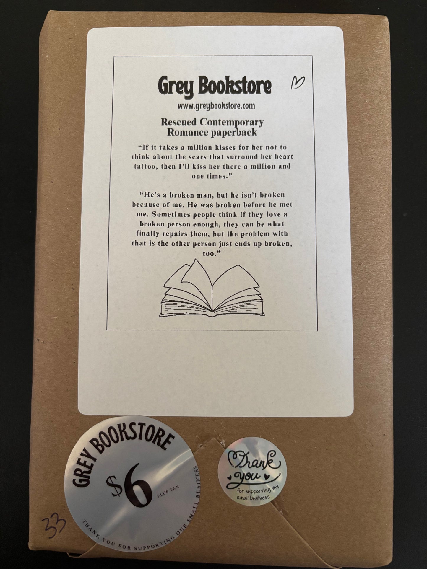Blind Date With a Book #33 Rescued Contemporary Romance paperback