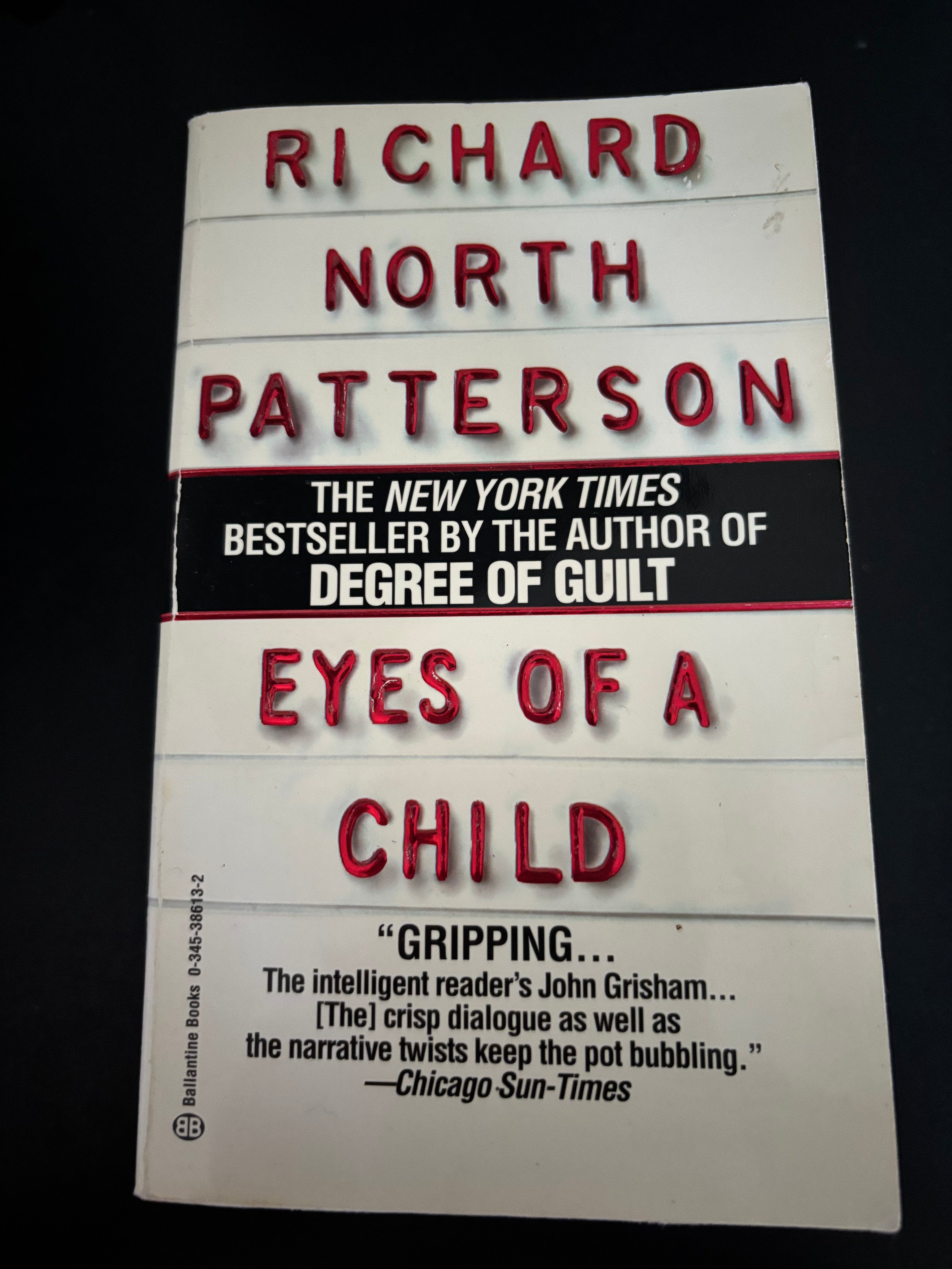 Eyes of a Child Book 3 of the Christopher Paget series) by Richard North Patterson mass market (rescued)
