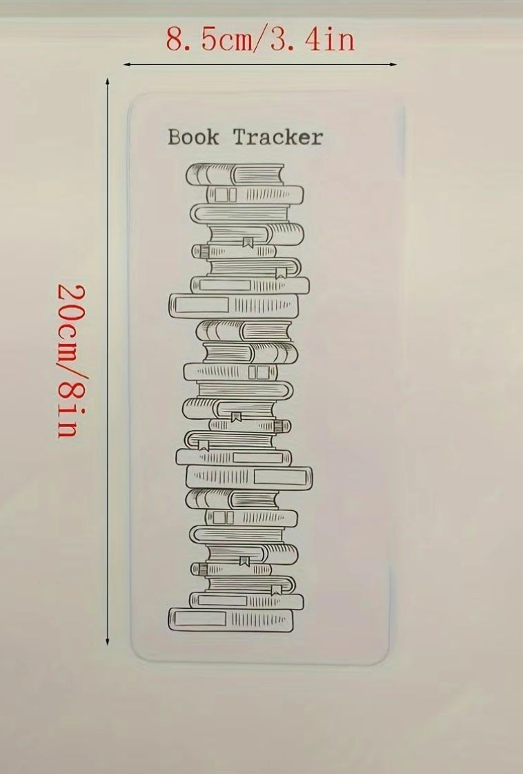 Book Tracker Coloring bookmark