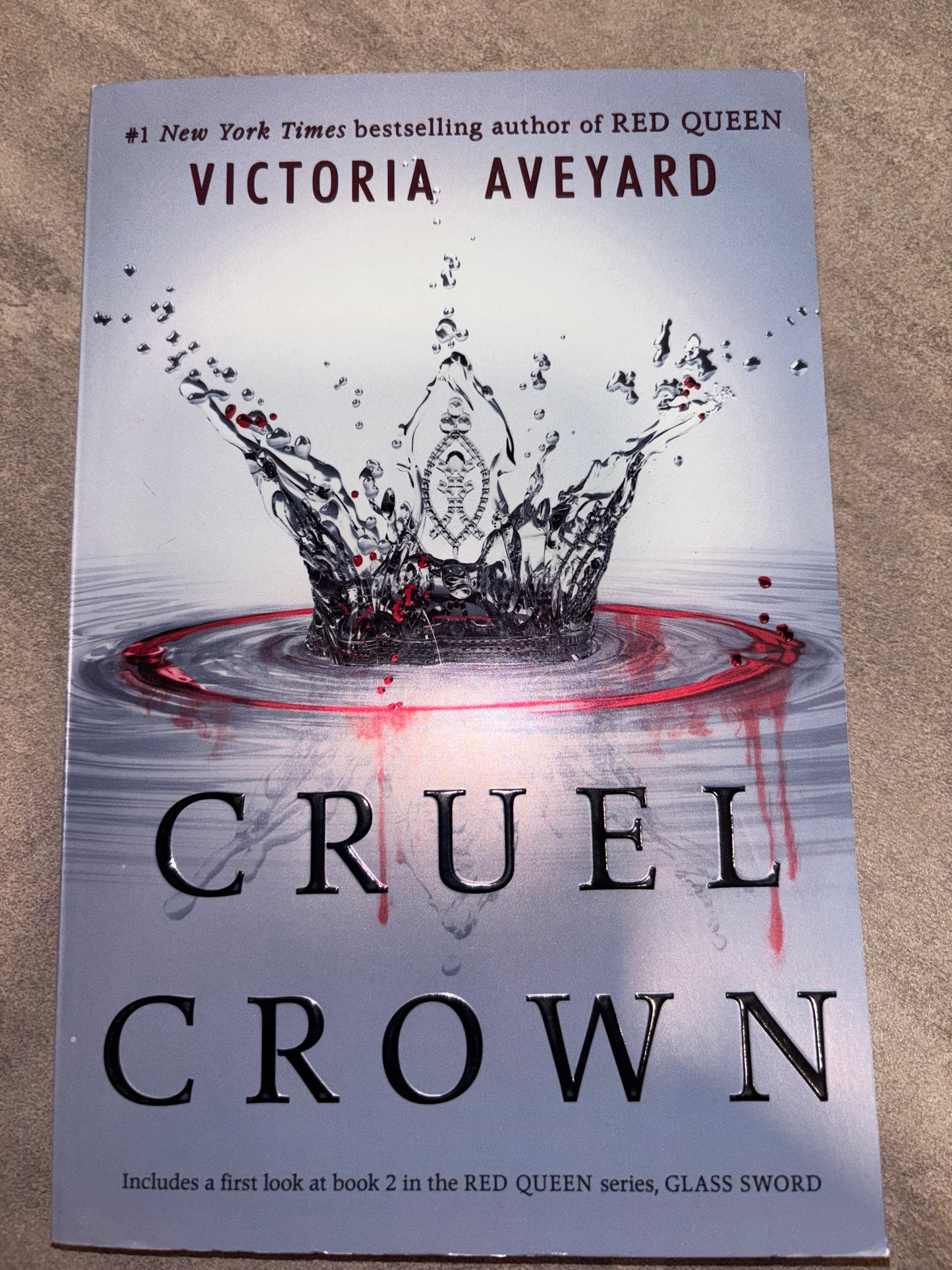 Cruel Crown: A Novella ( Book .1-.2 of the Red Queen series) by Victoria Aveyard YA paperback (rescued)