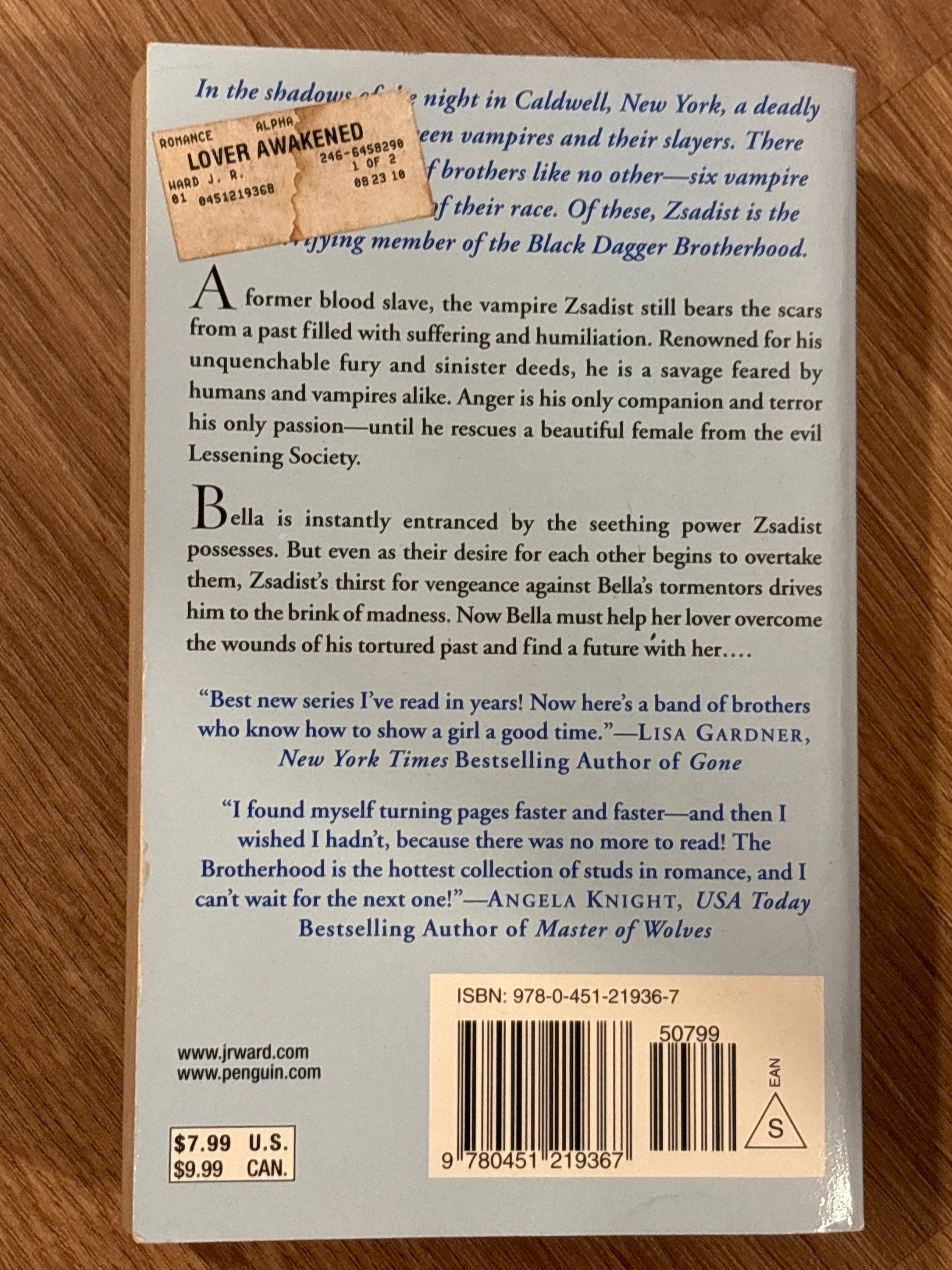 Lover Awakened by J.R. Ward paperback (mass market) (rescued)