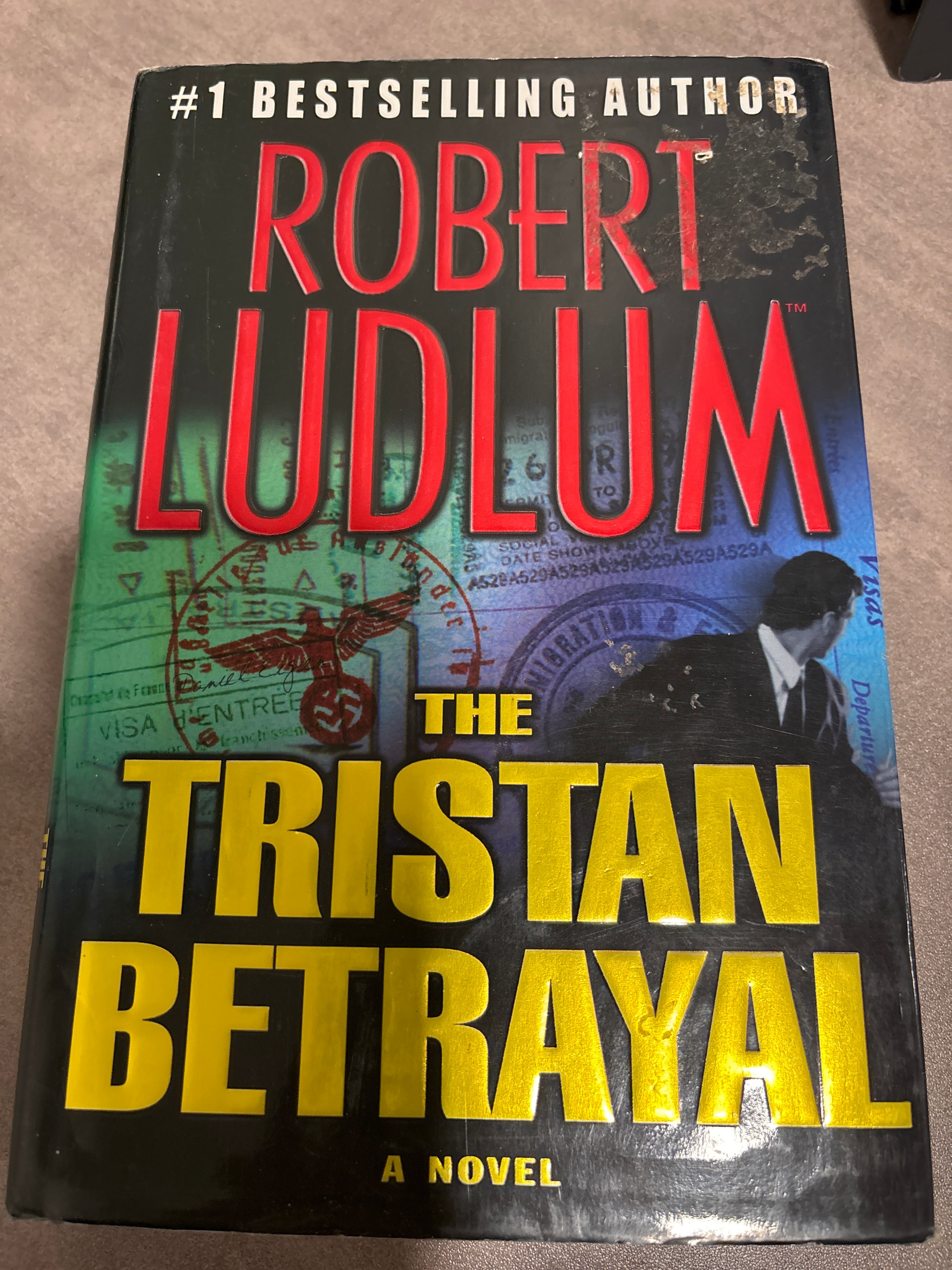 The Tristan Betrayal by Robert Ludlum hardcover First Edition (like new)