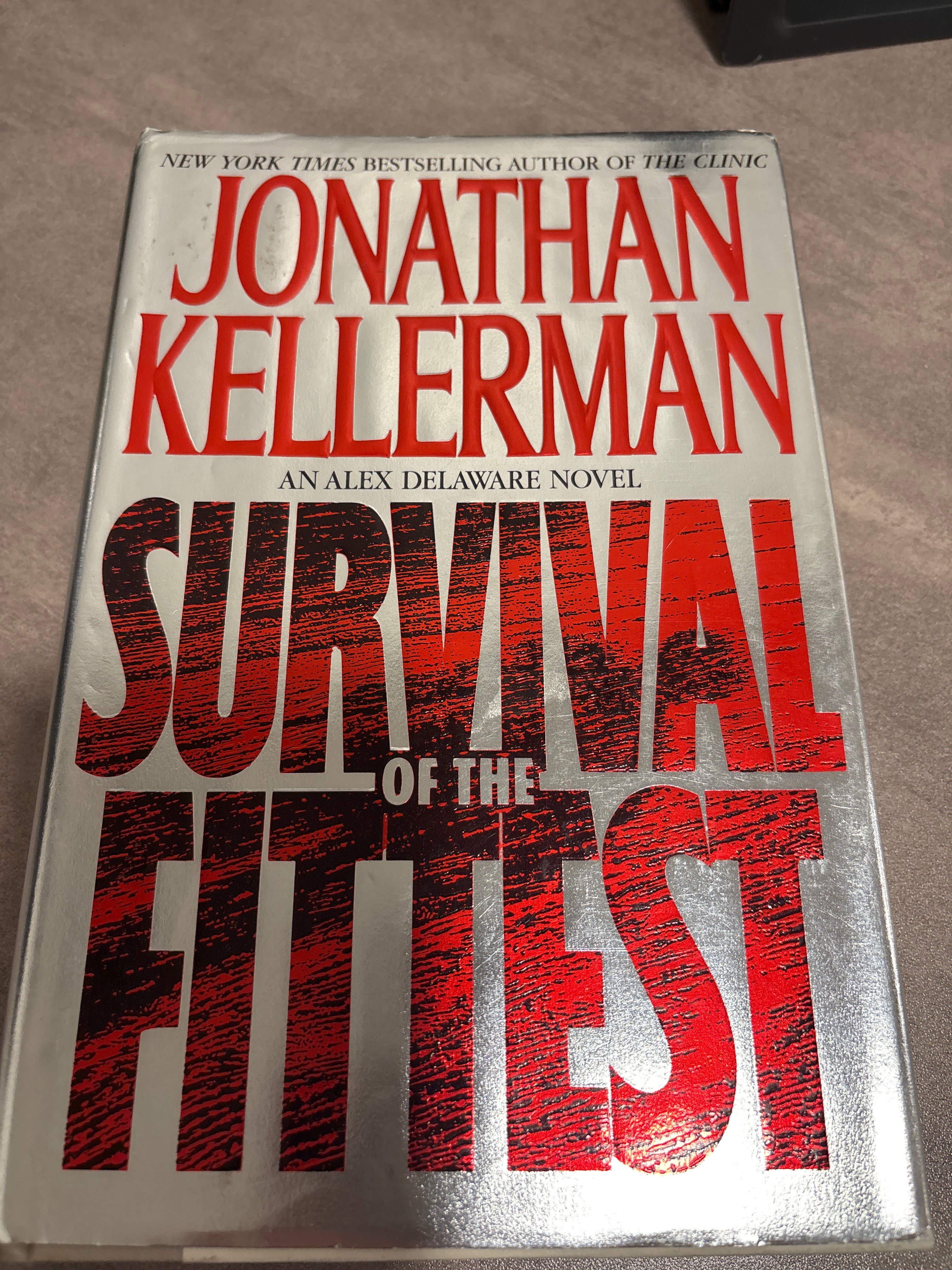 Survival of the Fittest by Jonathan Kellerman hardcover (like new)