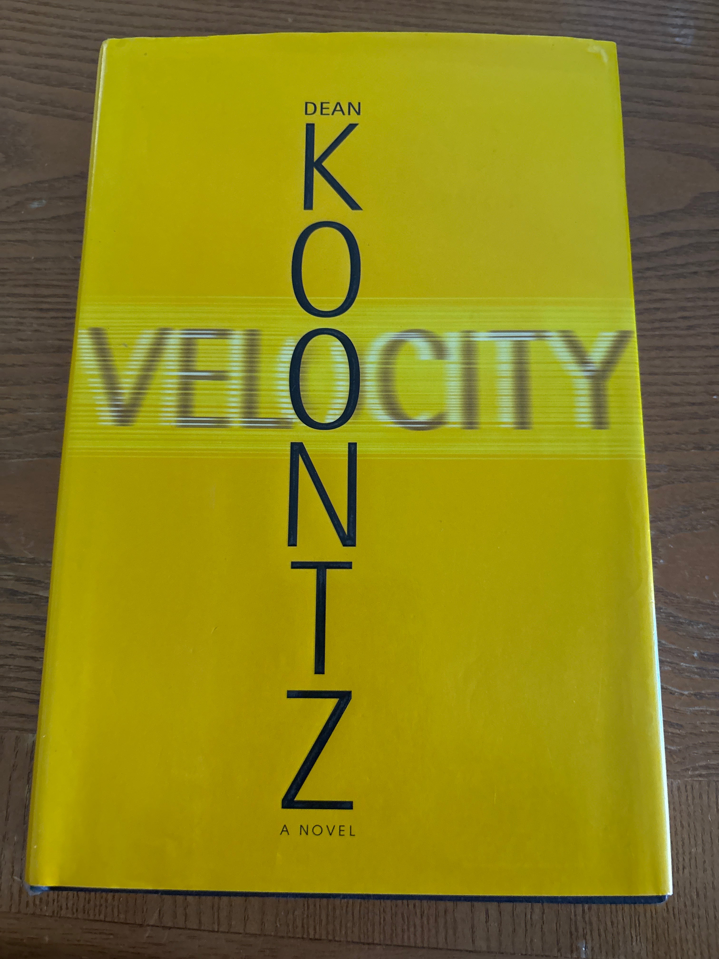 Velocity by Dean Koontz hardcover (like new)