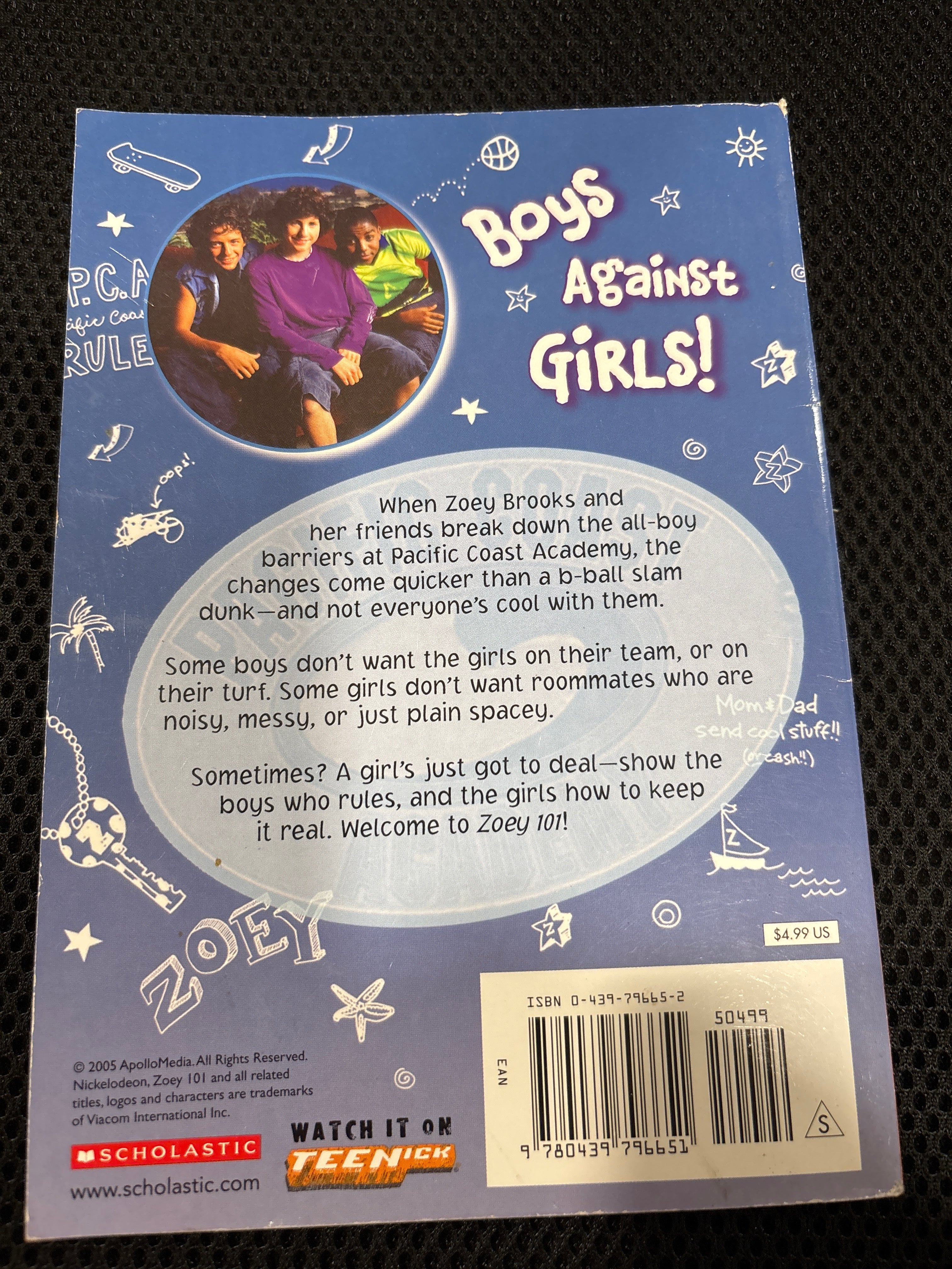 Zoey 101 Girls Got Game by Jane B. Mason and Sarah Hines Stephens paperback (middle/twen) (rescued)