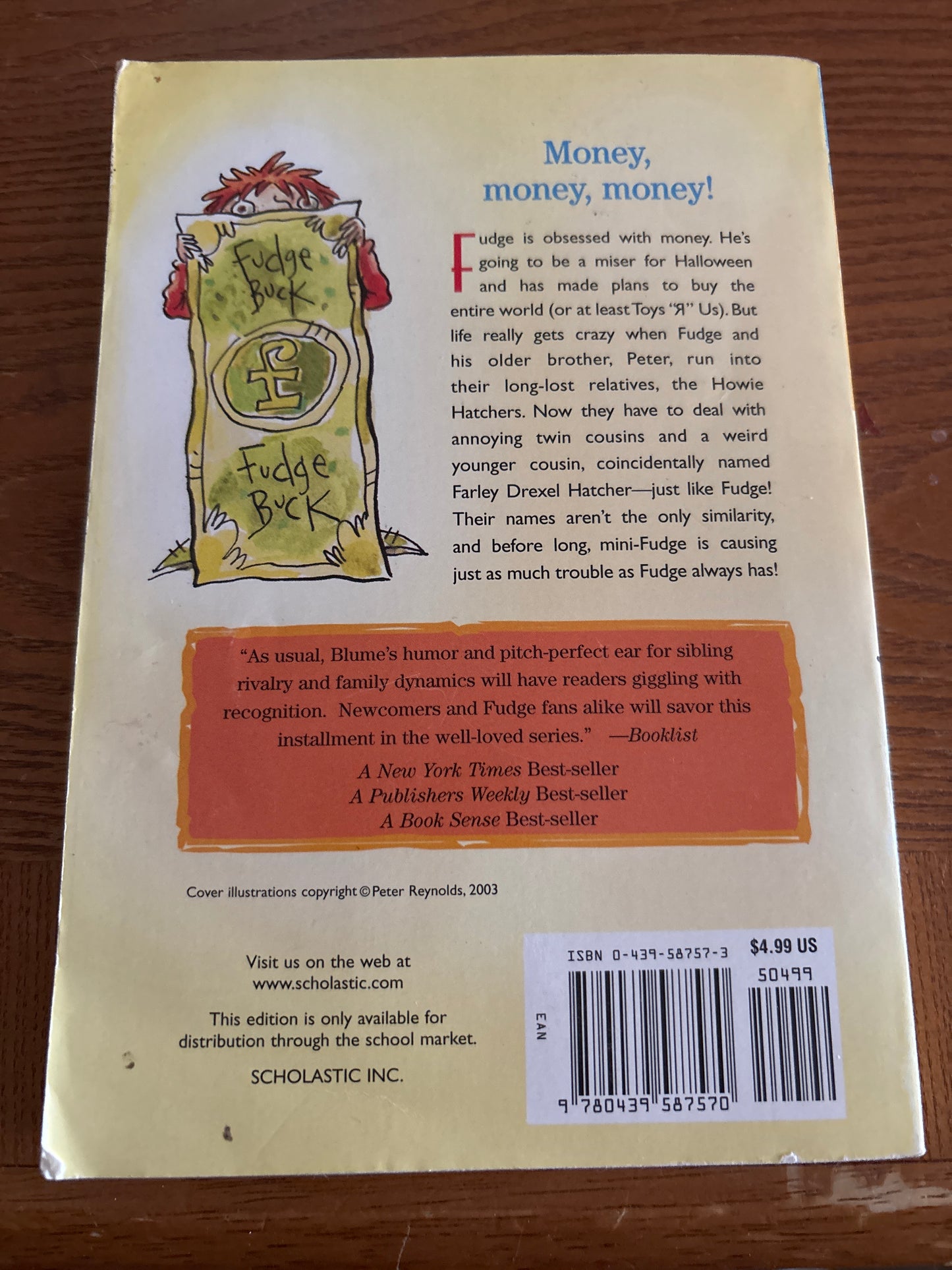 Double Fudge by Judy Blume rescued/paperback (tween/middle school)