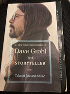The Storyteller Tales of Life and Music by Dave Grohl paperback (like new)