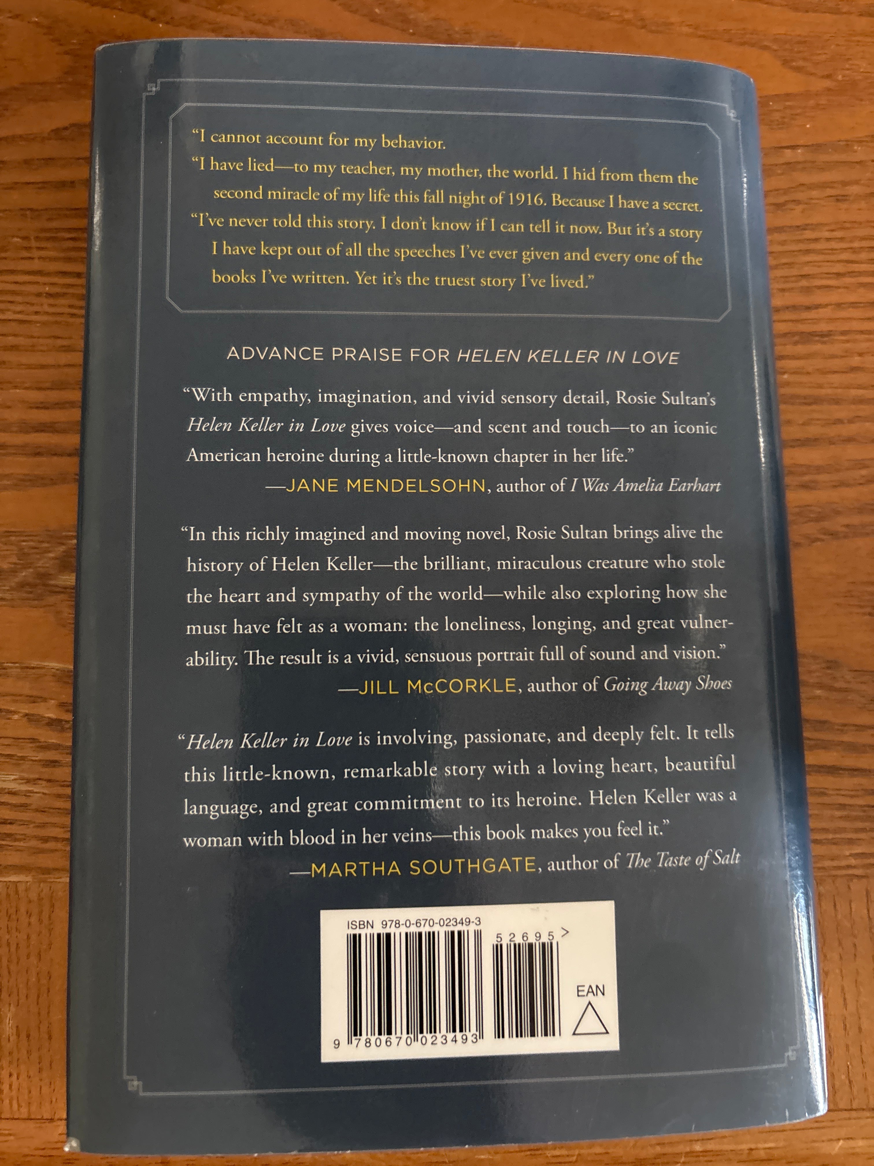 Helen Keller in Love by Rosie Sultan hardcover (rescued old library copy)