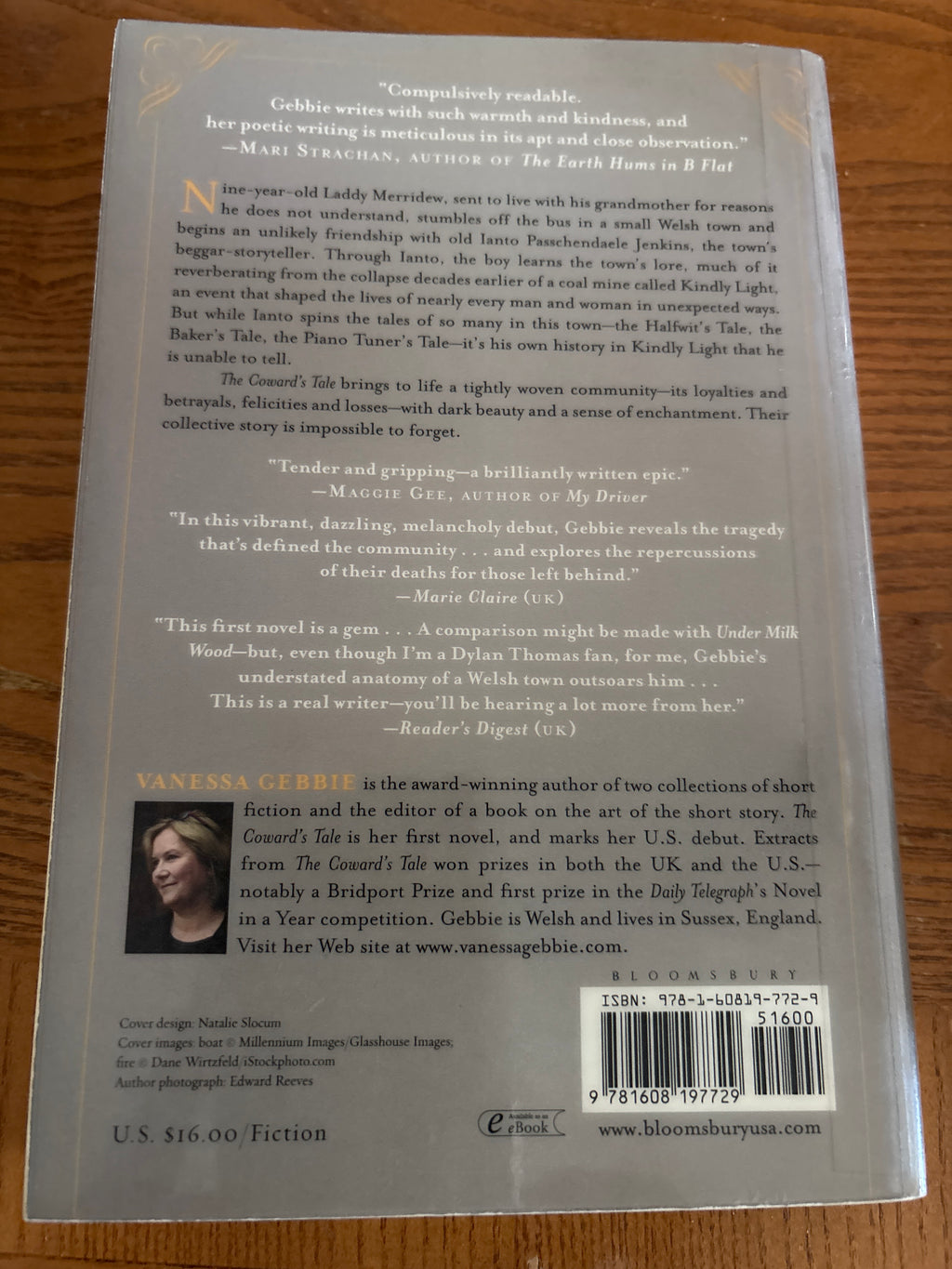 The Coward’s Tale by Vanessa Gebbie First Edition paperback (rescued library copy)