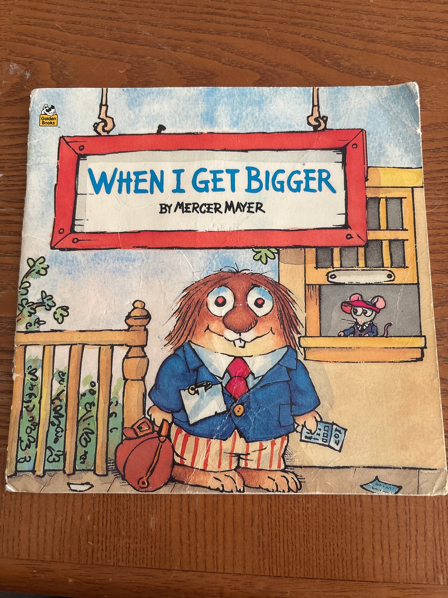 When I Get Bigger by Mercer Mayer rescued/paperback