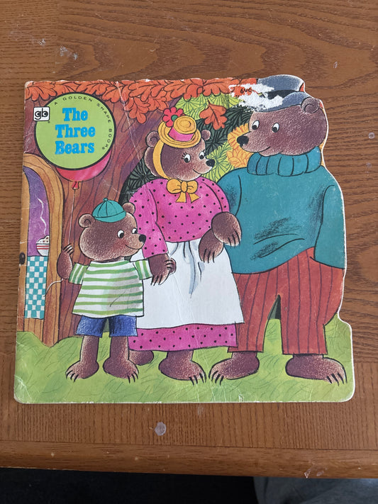 The Three Bears a Golden Shape Book rescued/paperback