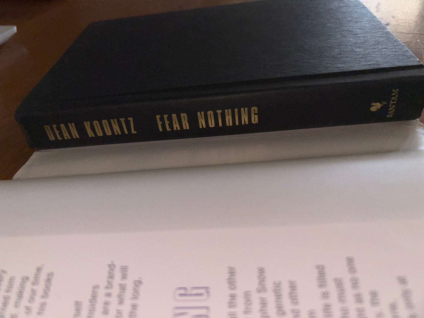 Fear Nothing by Dean Koontz rescued/hardcover