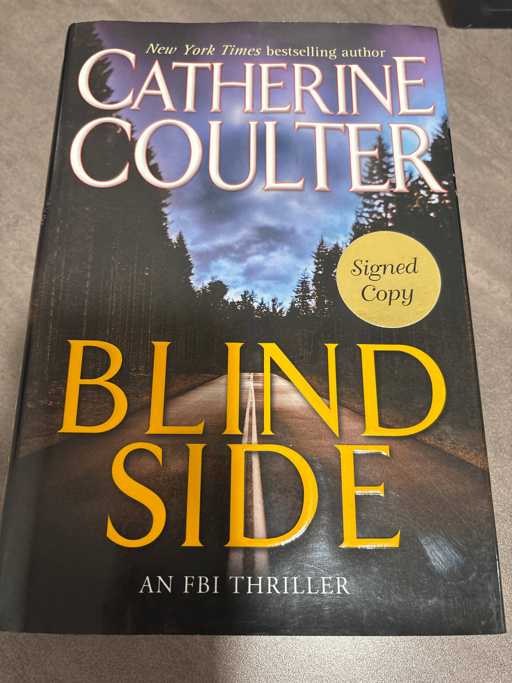 Blind Side by Catherine Coulter hardcover signed (like new)