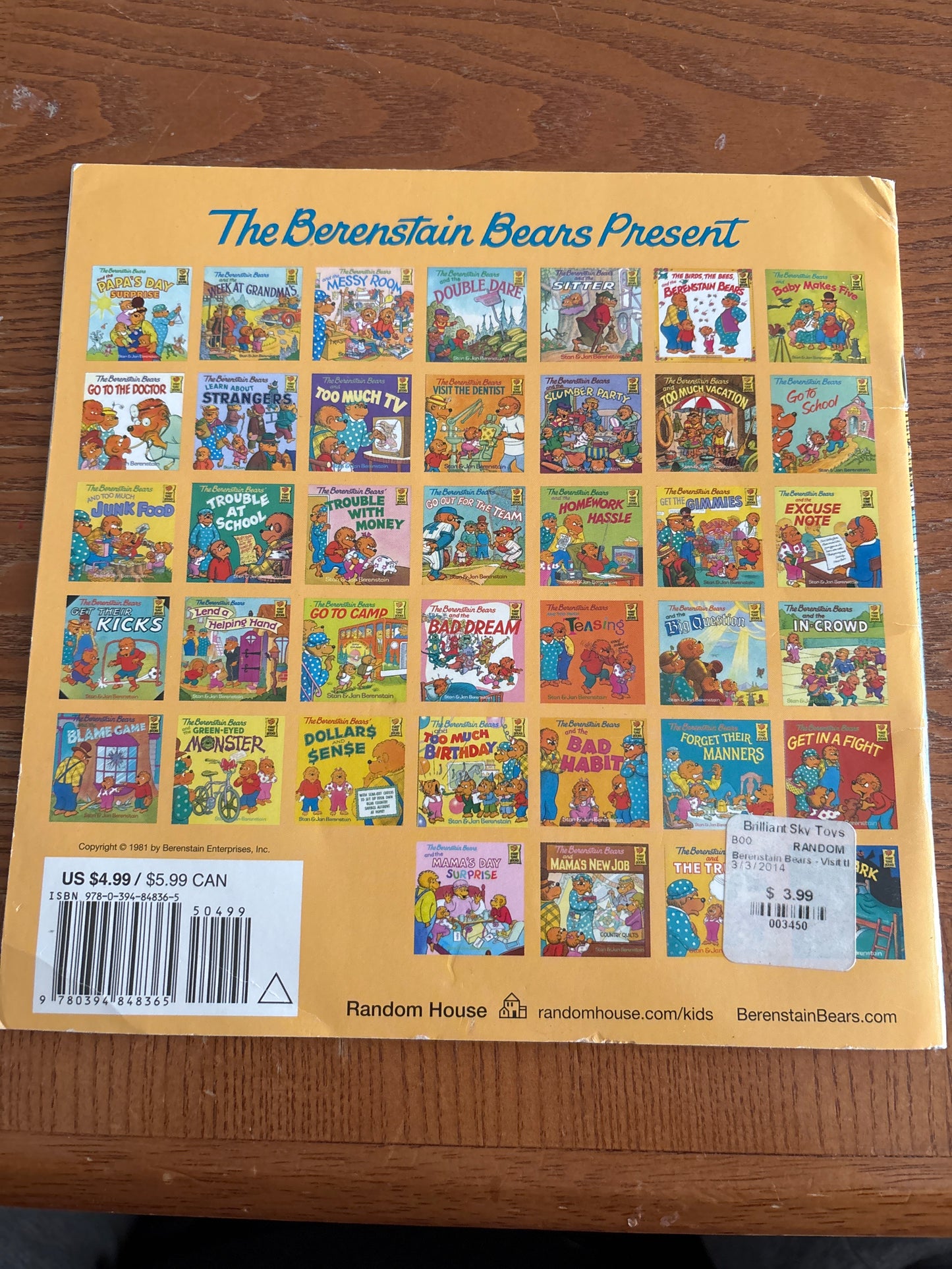 The Berenstain Bears Visit the Dentist rescued/paperback