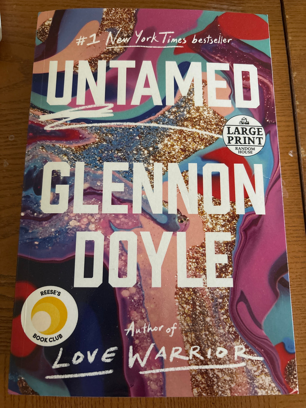 Untamed by Glennon Doyle paperback FIRST EDITION LARGE PRINT (like new)