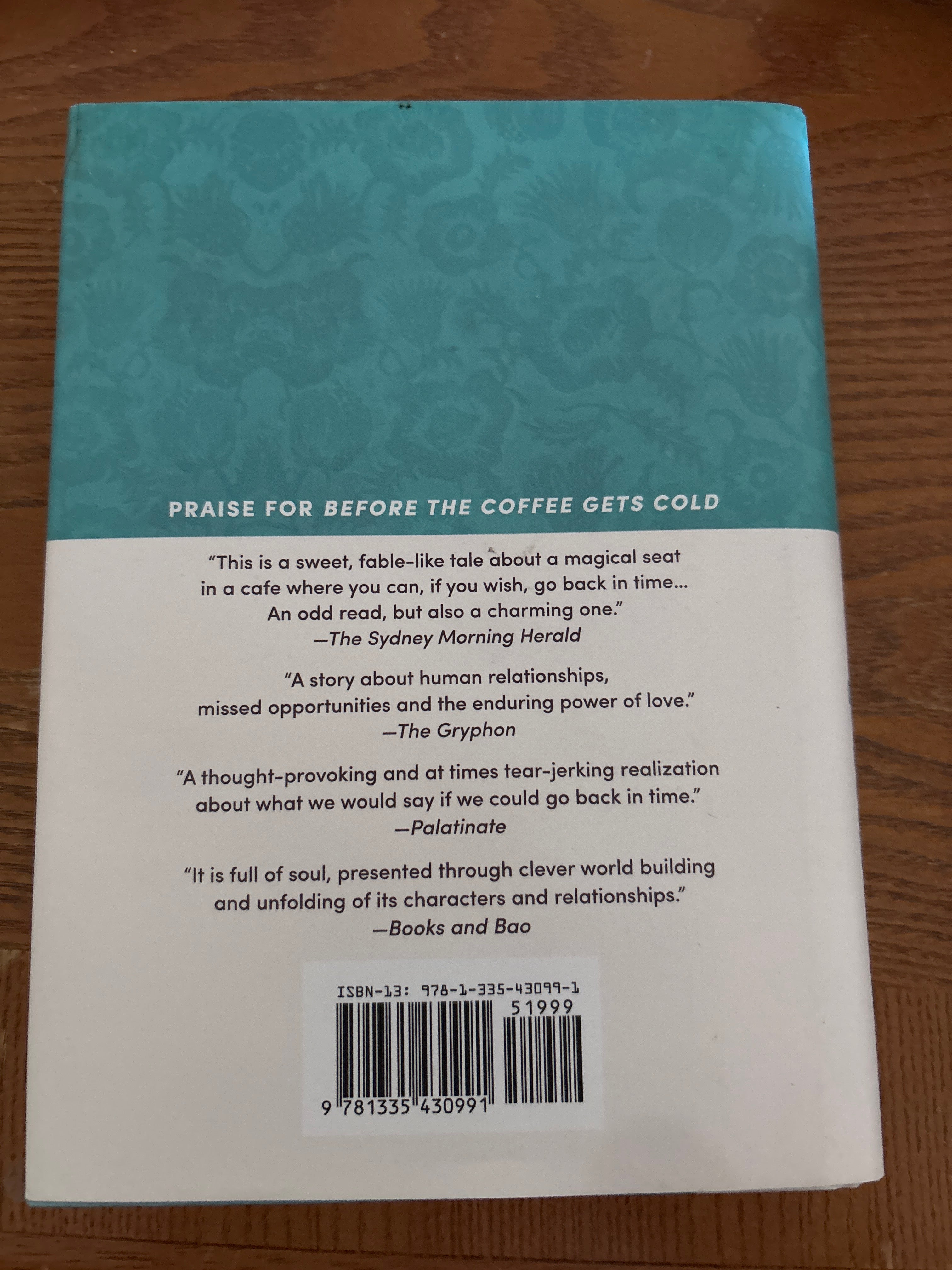 Before the Coffee Gets Cold by Toshikazu Kawasaki hardcover (like new)