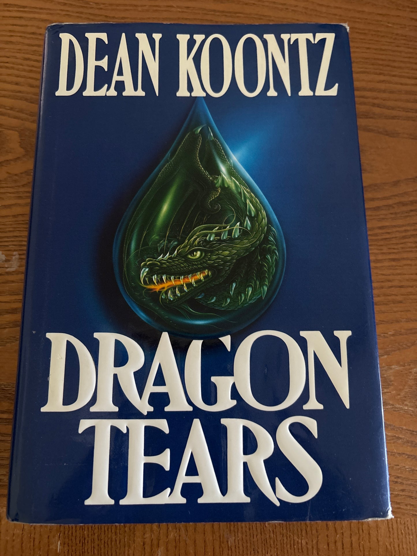 Dragon Tears by Dean Koontz rescued/hardcover