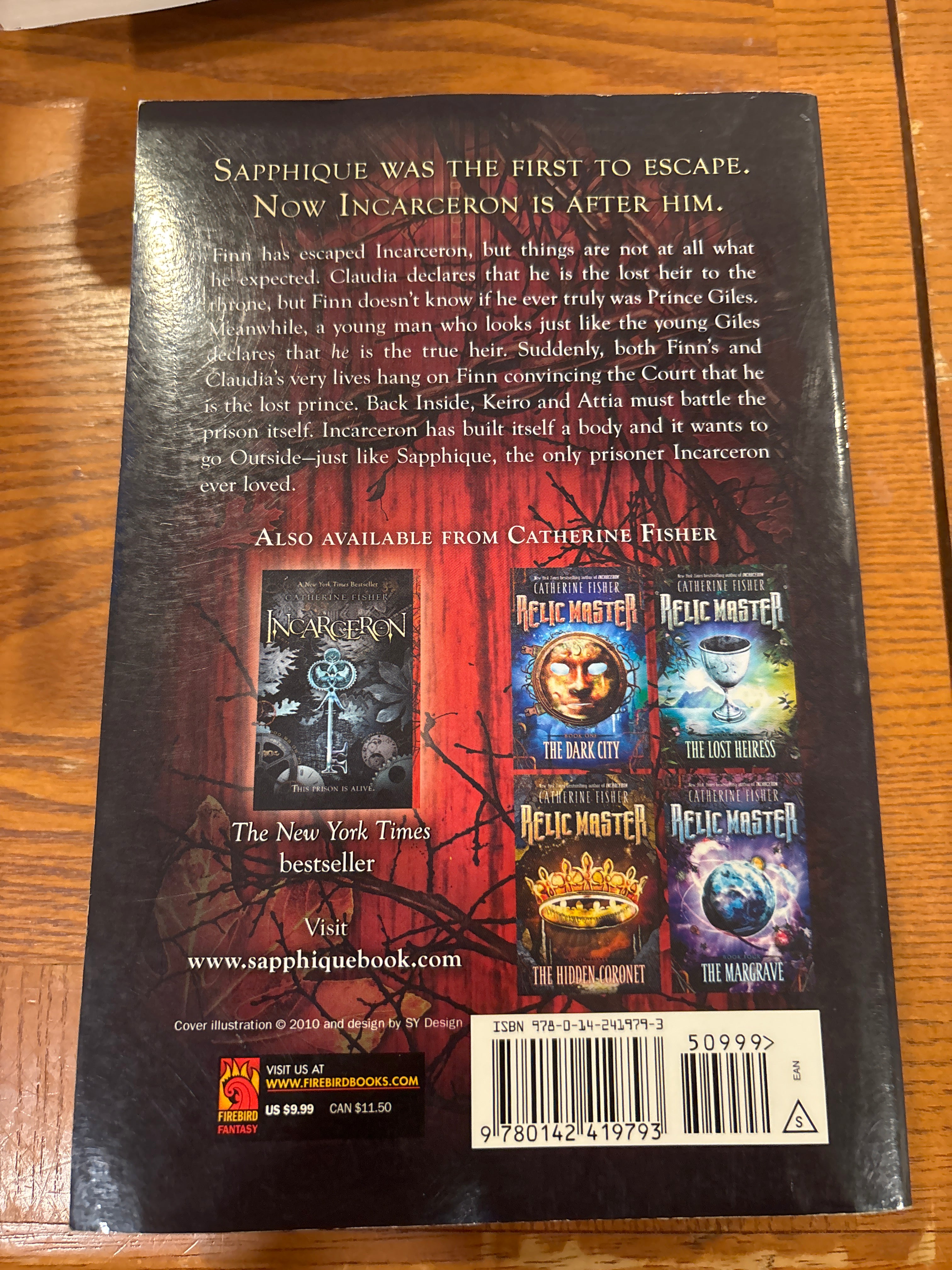 Sapphique (Book 2 of The Incarceron series) by Catherine Fisher paperback YA (rescued)