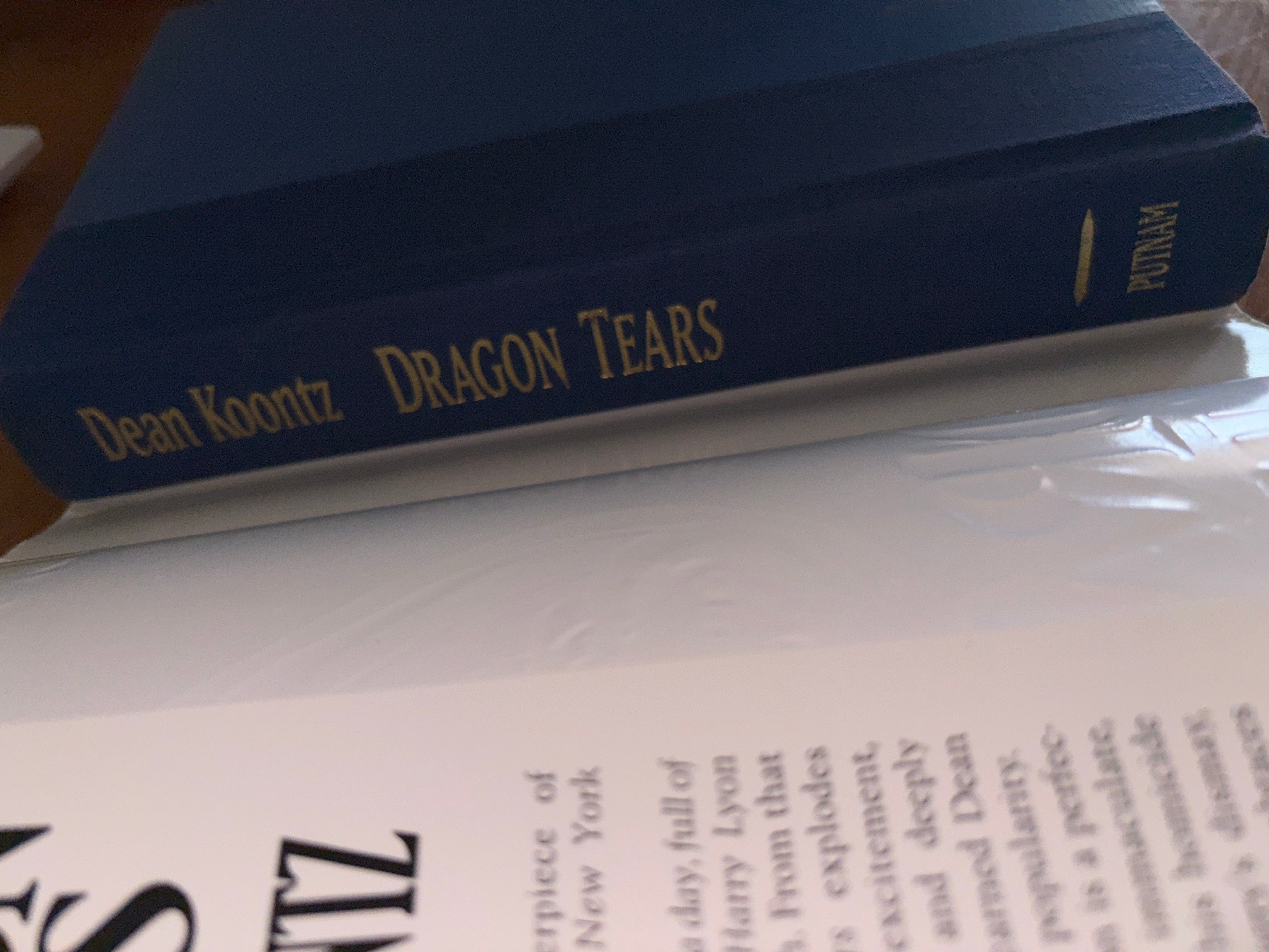 Dragon Tears by Dean Koontz hardcover (rescued)