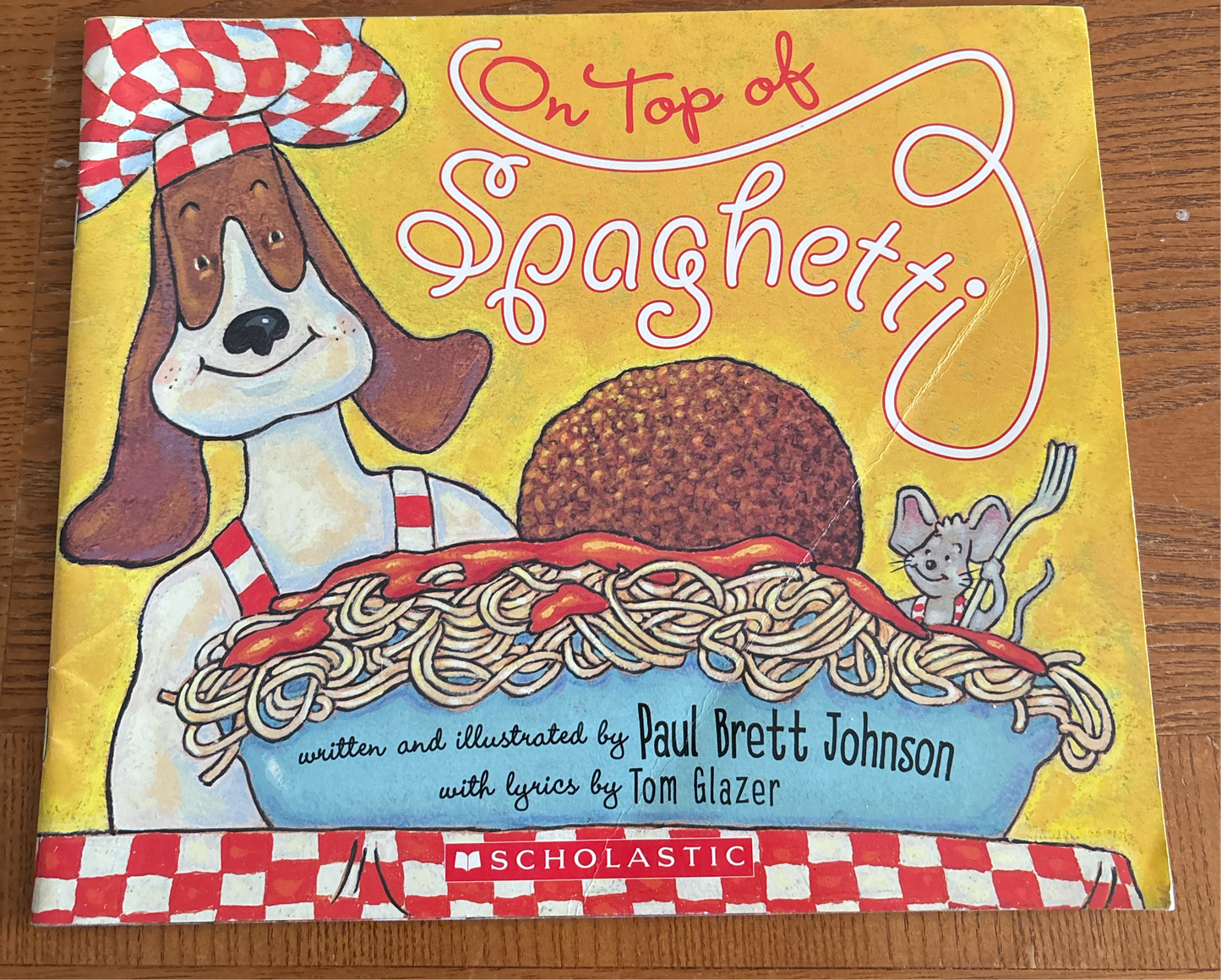 On Top of Spaghetti by Paul Brett Johnson rescued/paperback