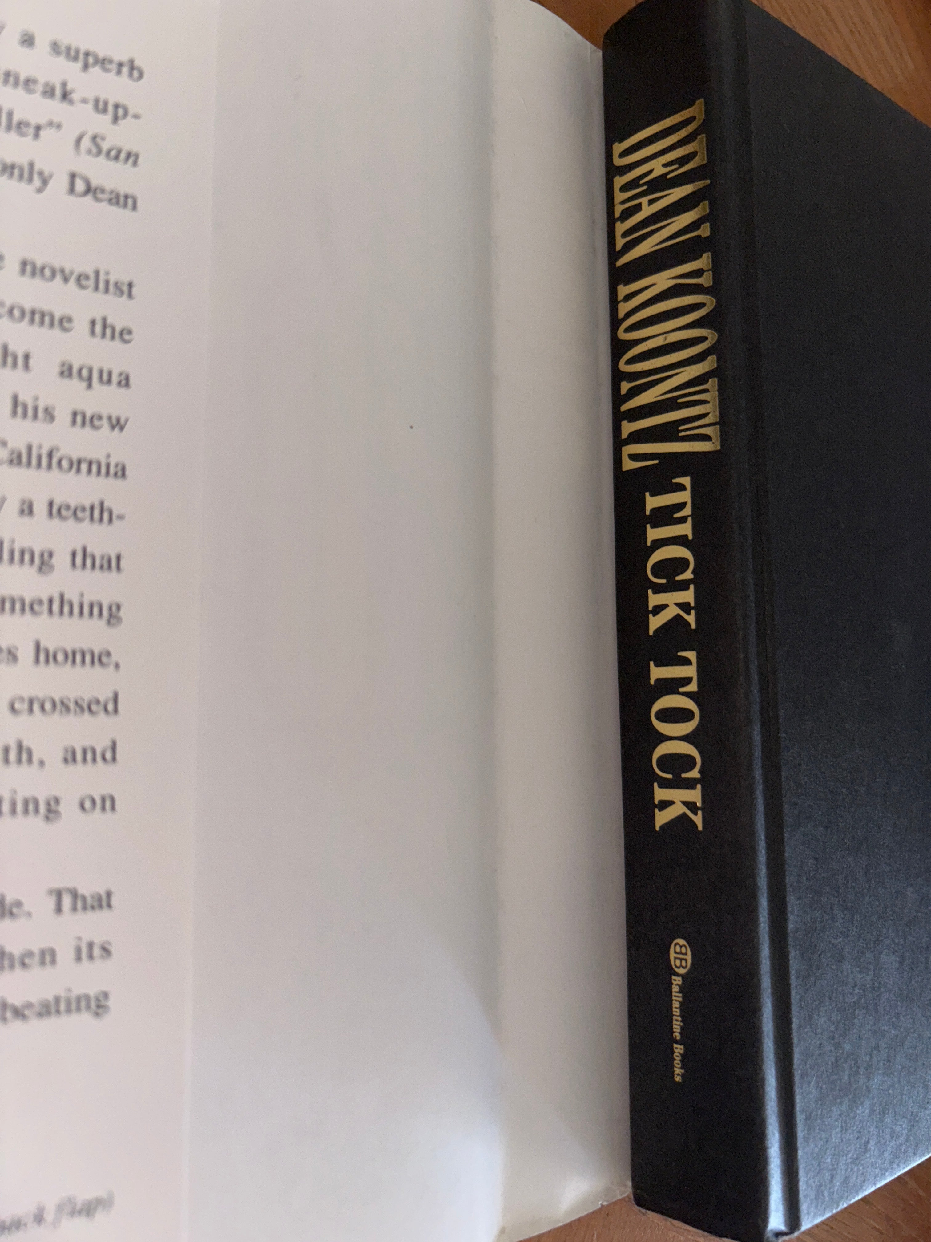 Ticktock by Dean Koontz hardcover (rescued)