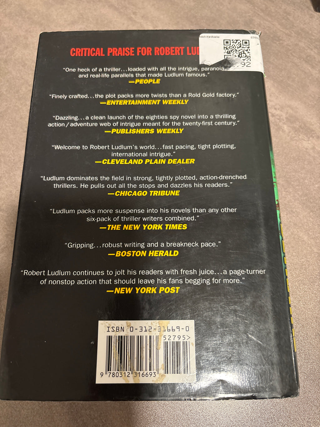 The Tristan Betrayal by Robert Ludlum hardcover First Edition (like new)