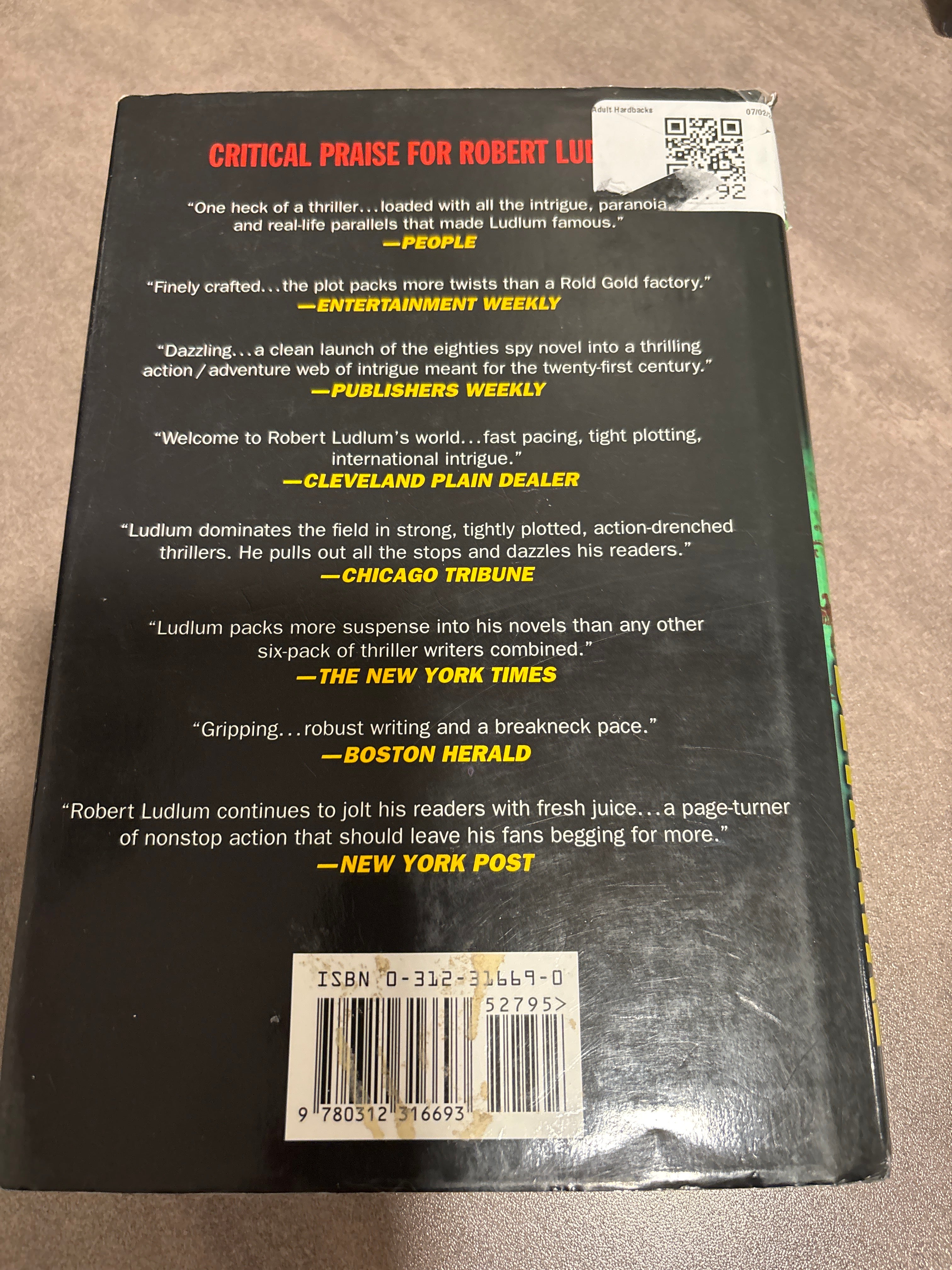 The Tristan Betrayal by Robert Ludlum hardcover First Edition (like new)