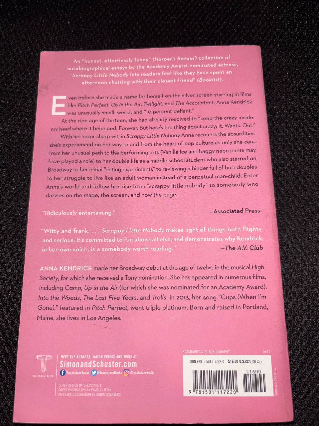 Scrappy Little Nobody by Anna Kendrick paperback (like new)