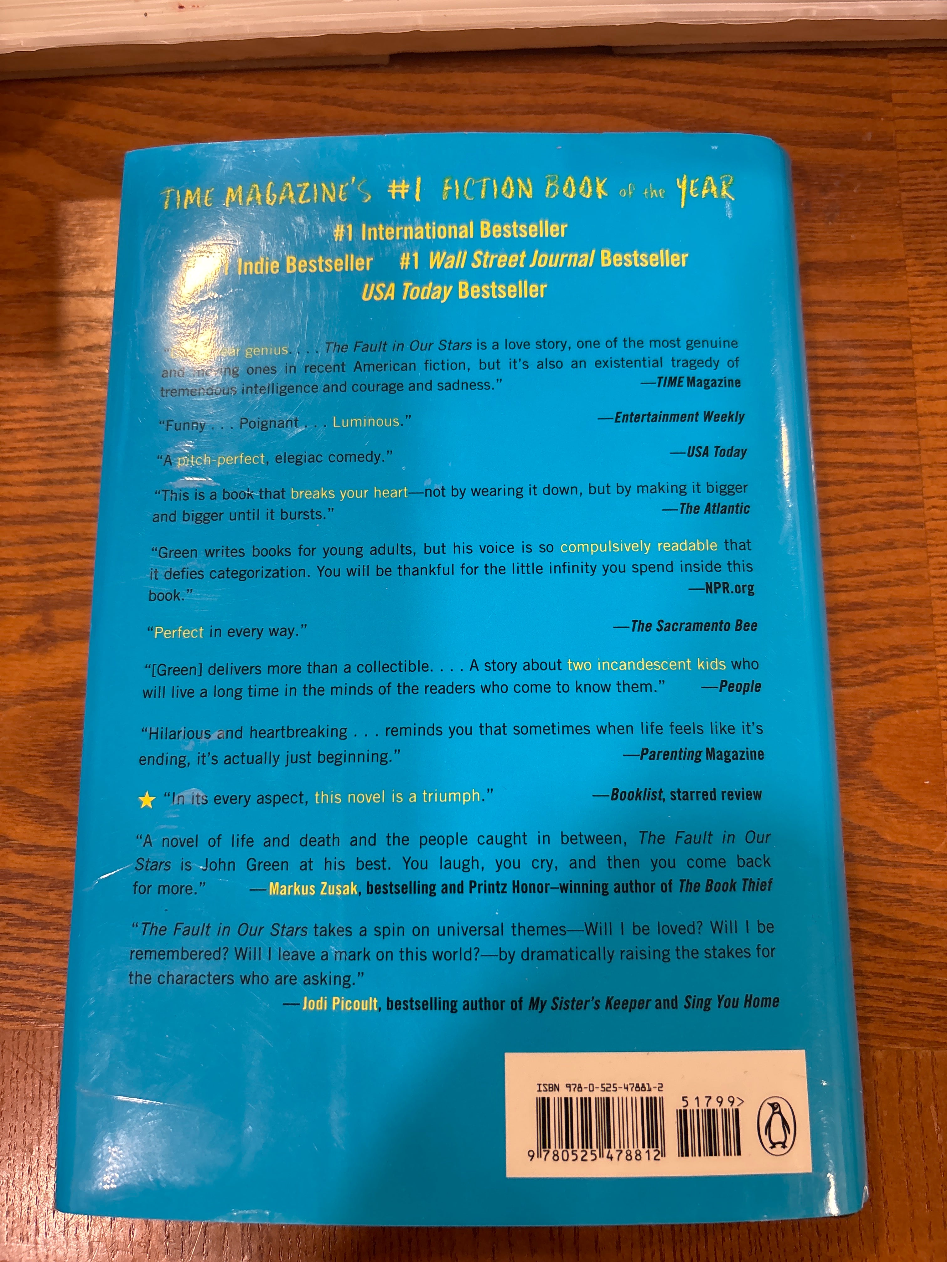 The Fault in Our Stars by John Green hardcover YA (like new)