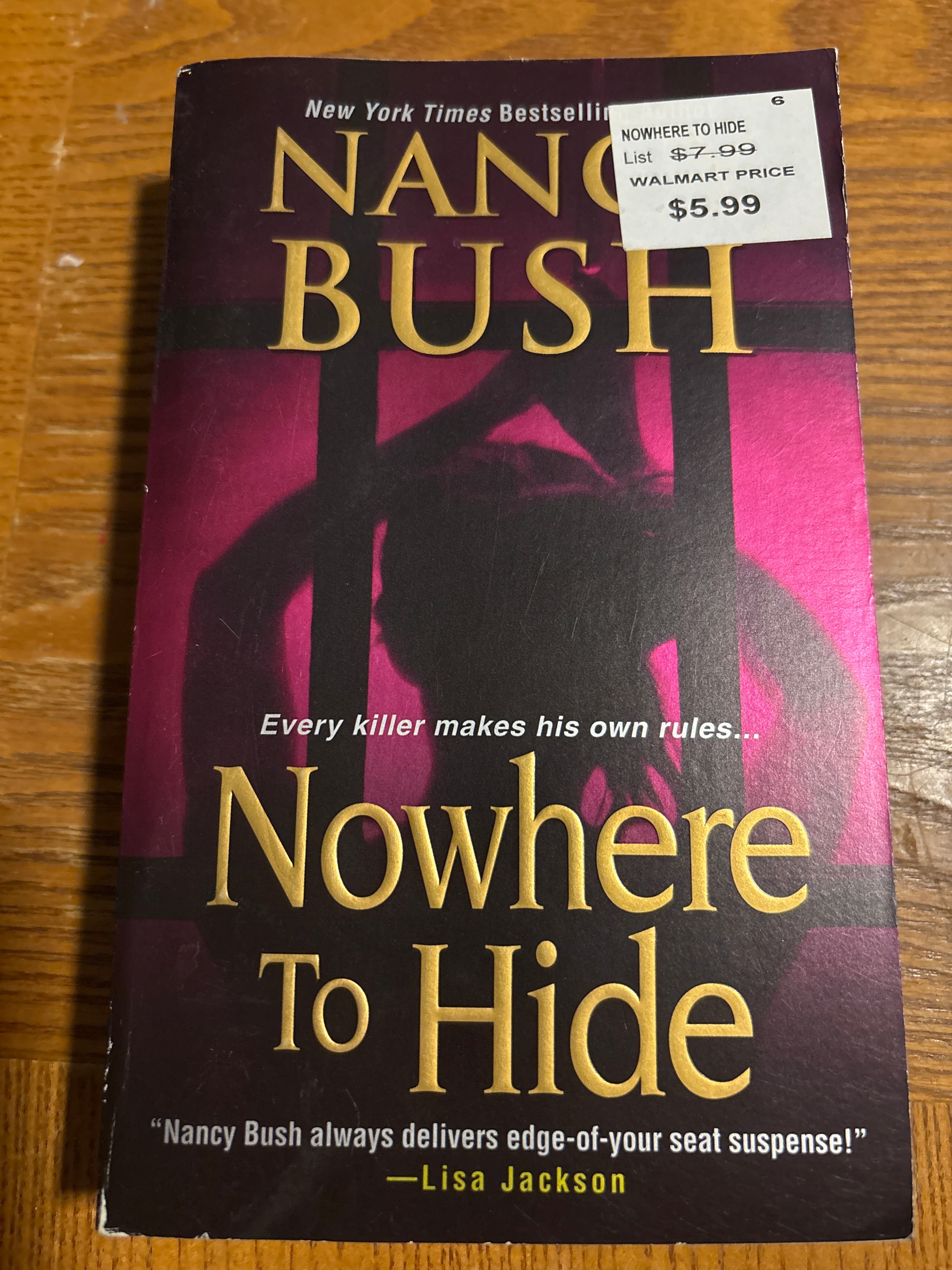Nowhere to Hide by Nancy Bush paperback mass market (like new)
