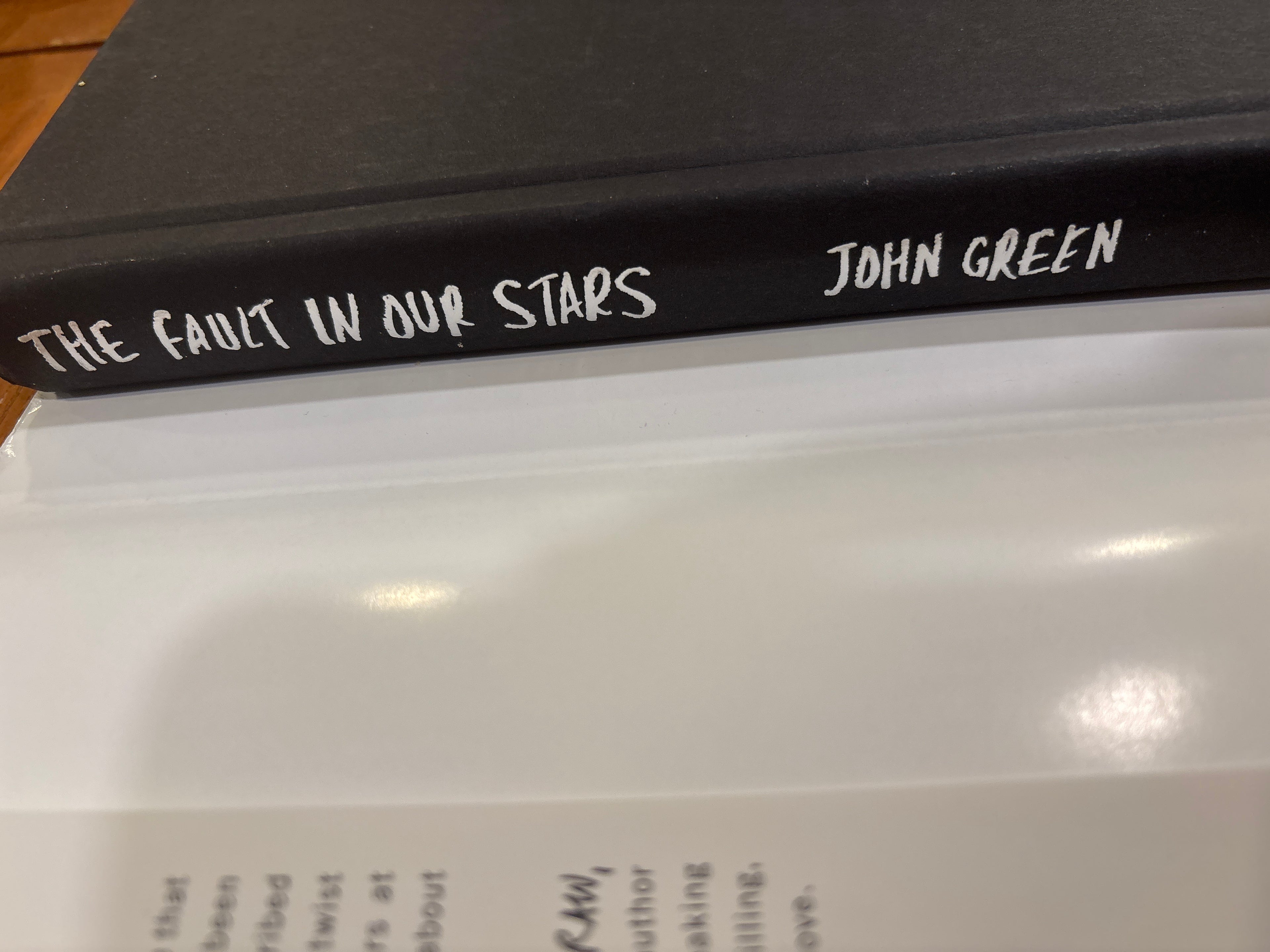 The Fault in Our Stars by John Green hardcover YA (like new)