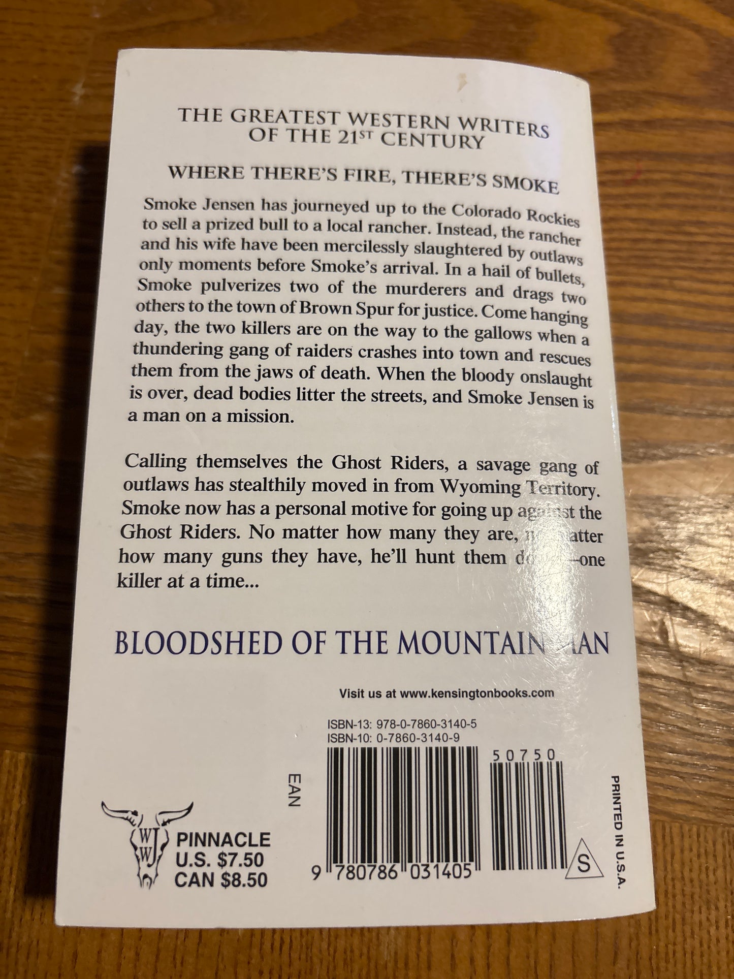 Bloodshed of the Mountain Man by William W. Johnstone rescued/paperback (mass market)