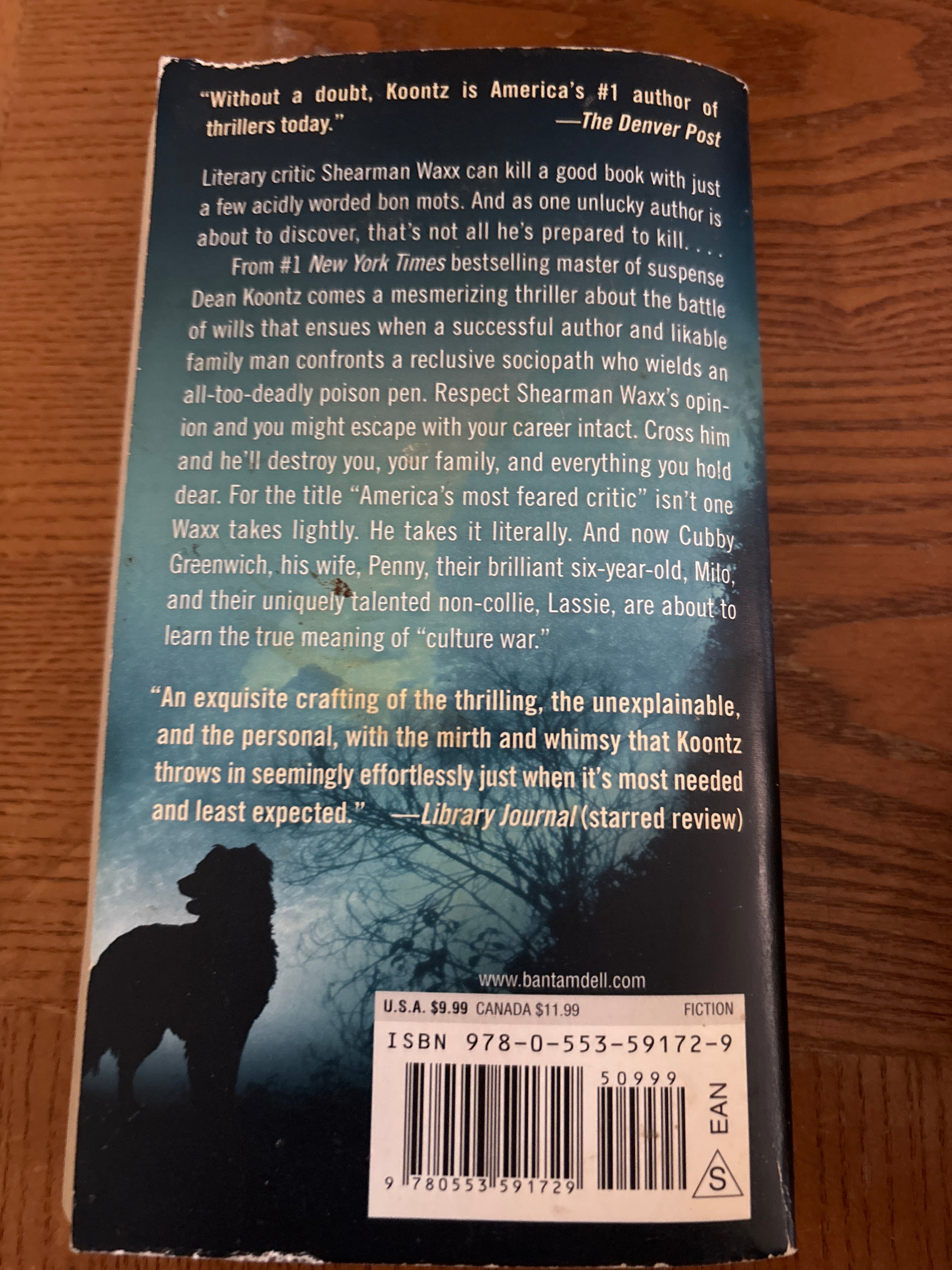Relentless by Dean Koontz paperback (mass market) (rescued)