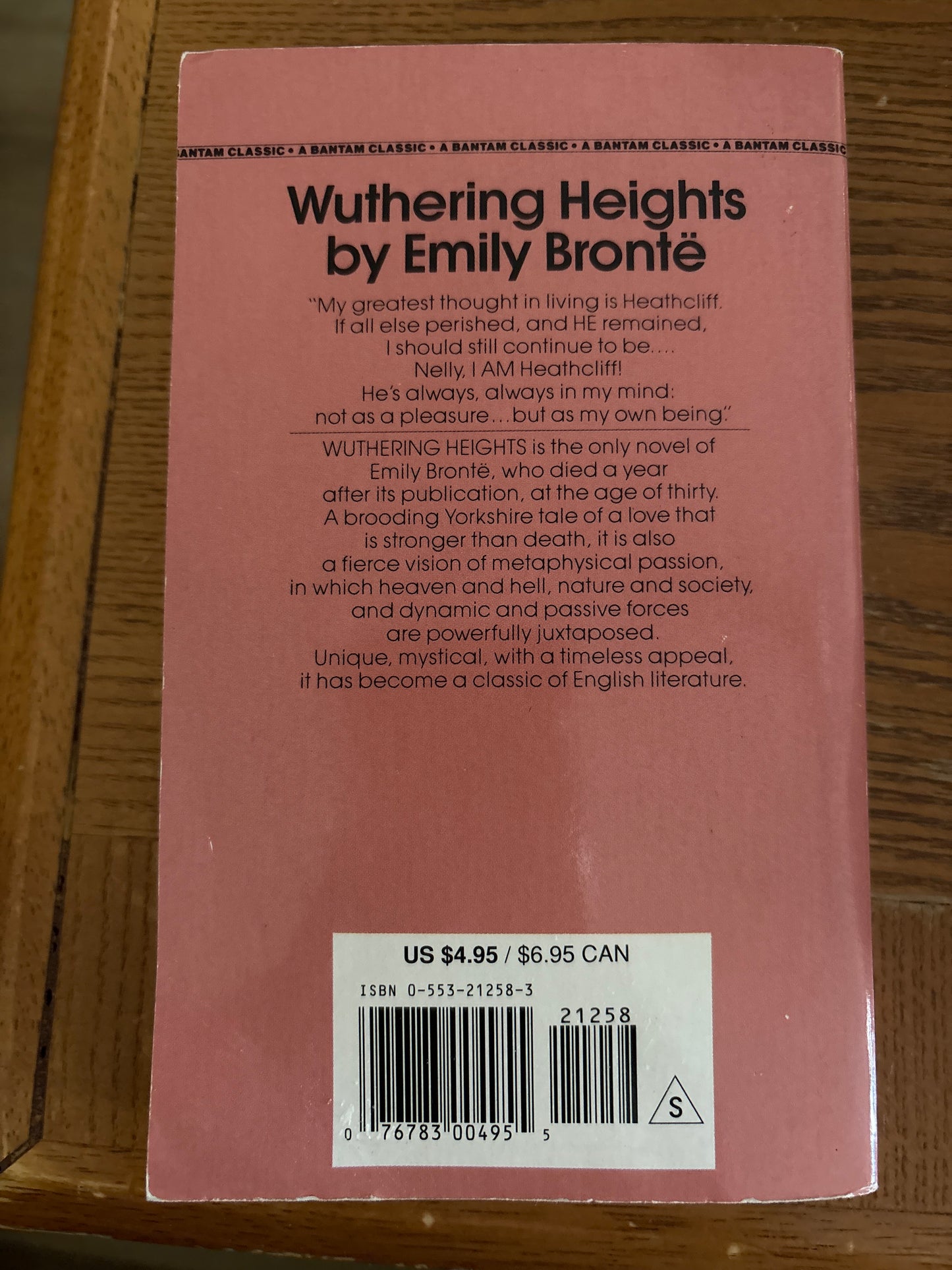 Wuthering Heights by Emily Brontë rescued/paperback (mass market)