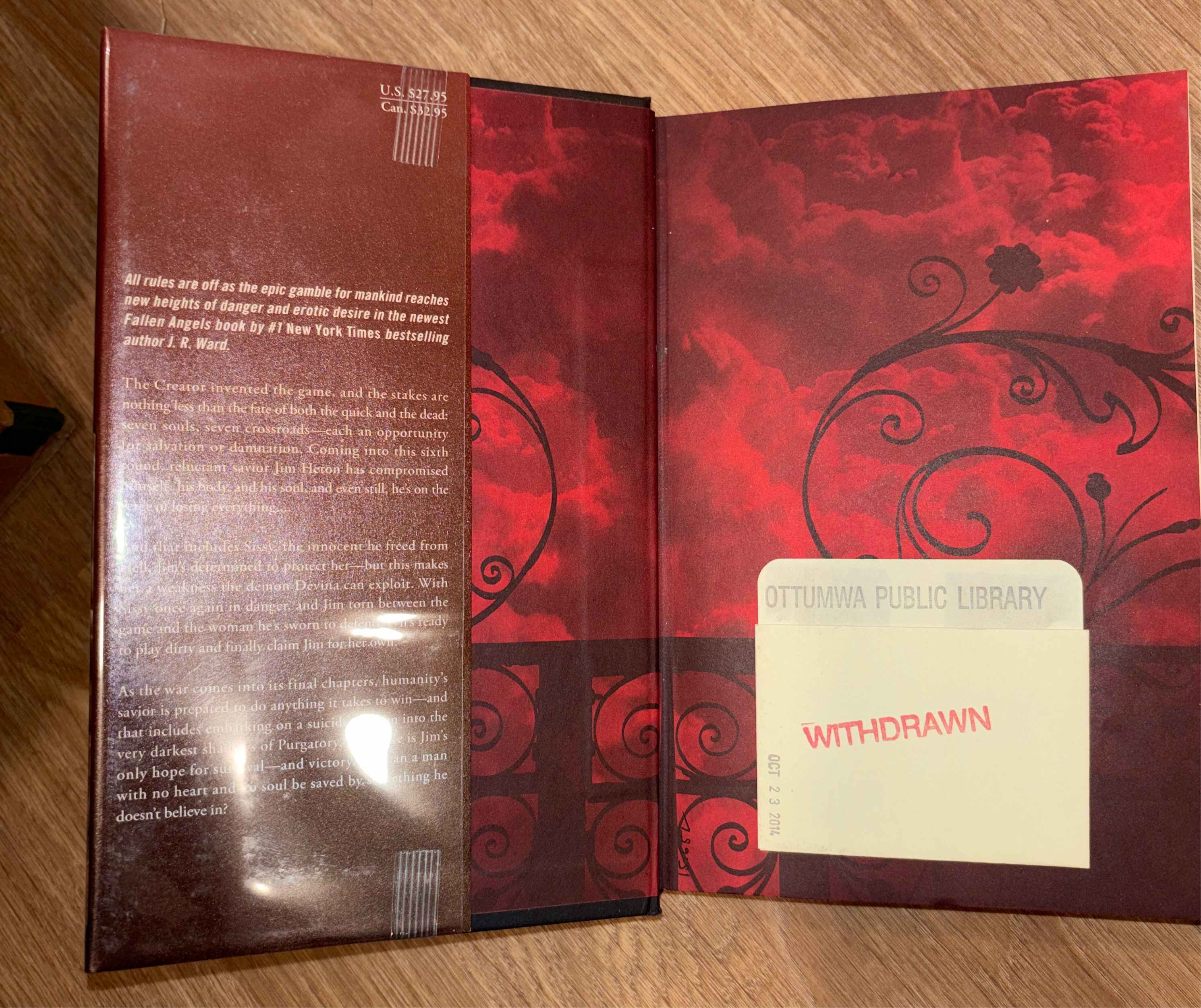 Immortal by J.R. Ward hardcover (rescued) (old library edition)