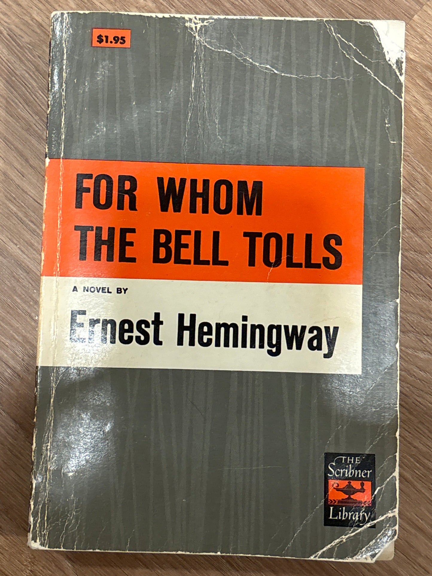 For Whom the Bell Tolls by Ernest Hemingway rescued/paperback BANNED BOOKS