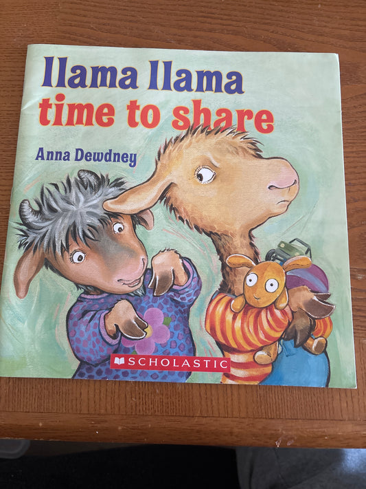 llama llama time to share by Anna Dewdney rescued/paperback