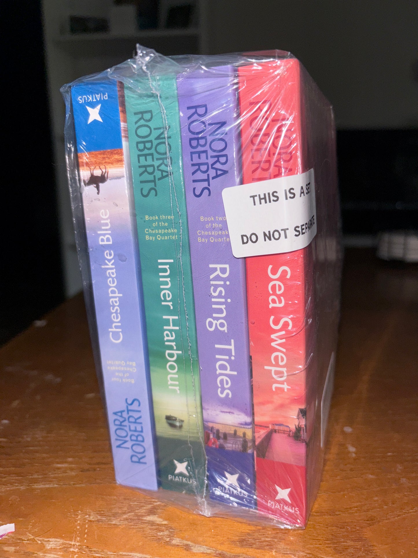 Chesapeake Bay Series 4 Books Collection Set (Sea Swept, Rising Tides, Inner Harbour, Chesapeake Blue) by Nora Roberts new/paperback