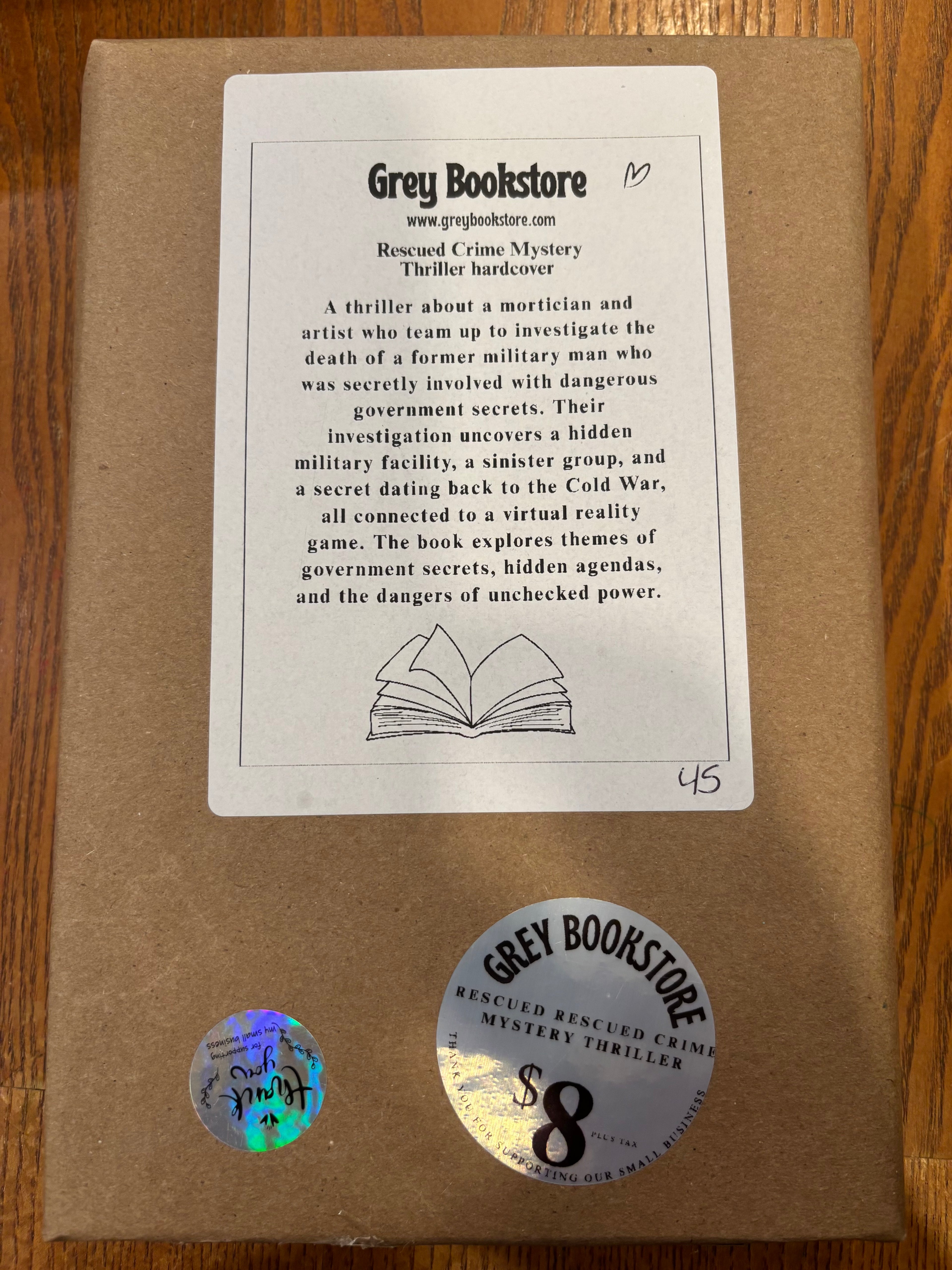 Blind Date with a Book #45 Rescued Crime Mystery Thriller hardcover