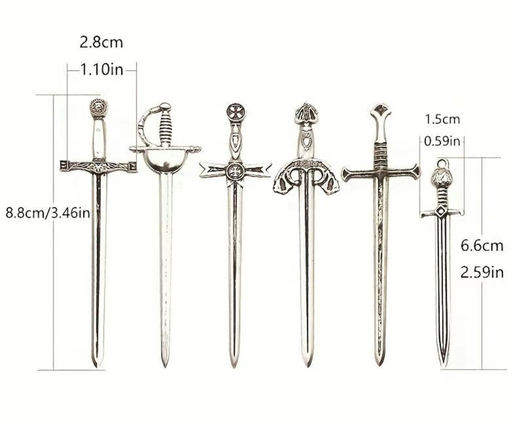Antique Metal Sword Bookmarks