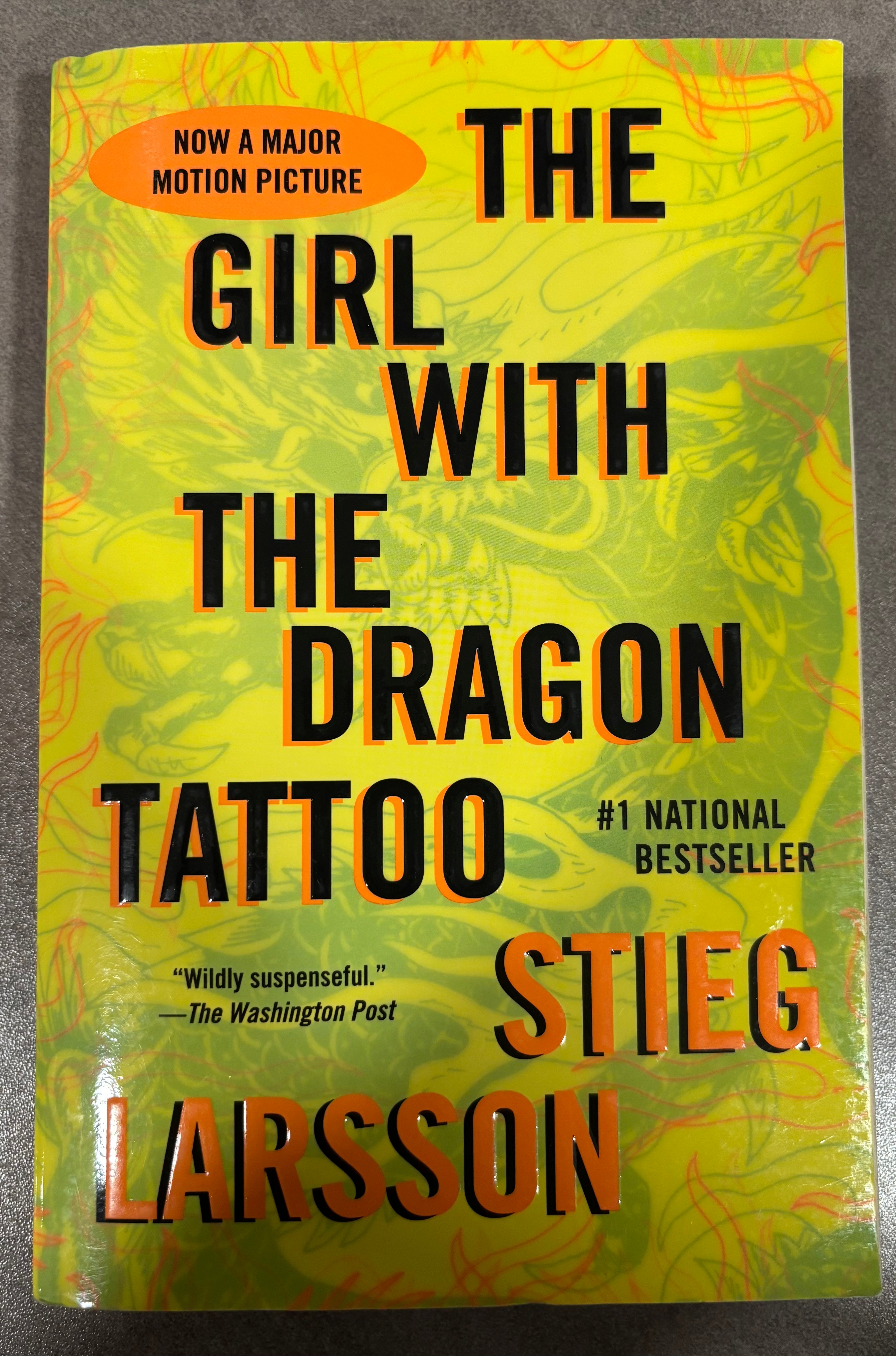 The Girl With The Dragon Tattoo by Stieg Larsson paperback (rescued)