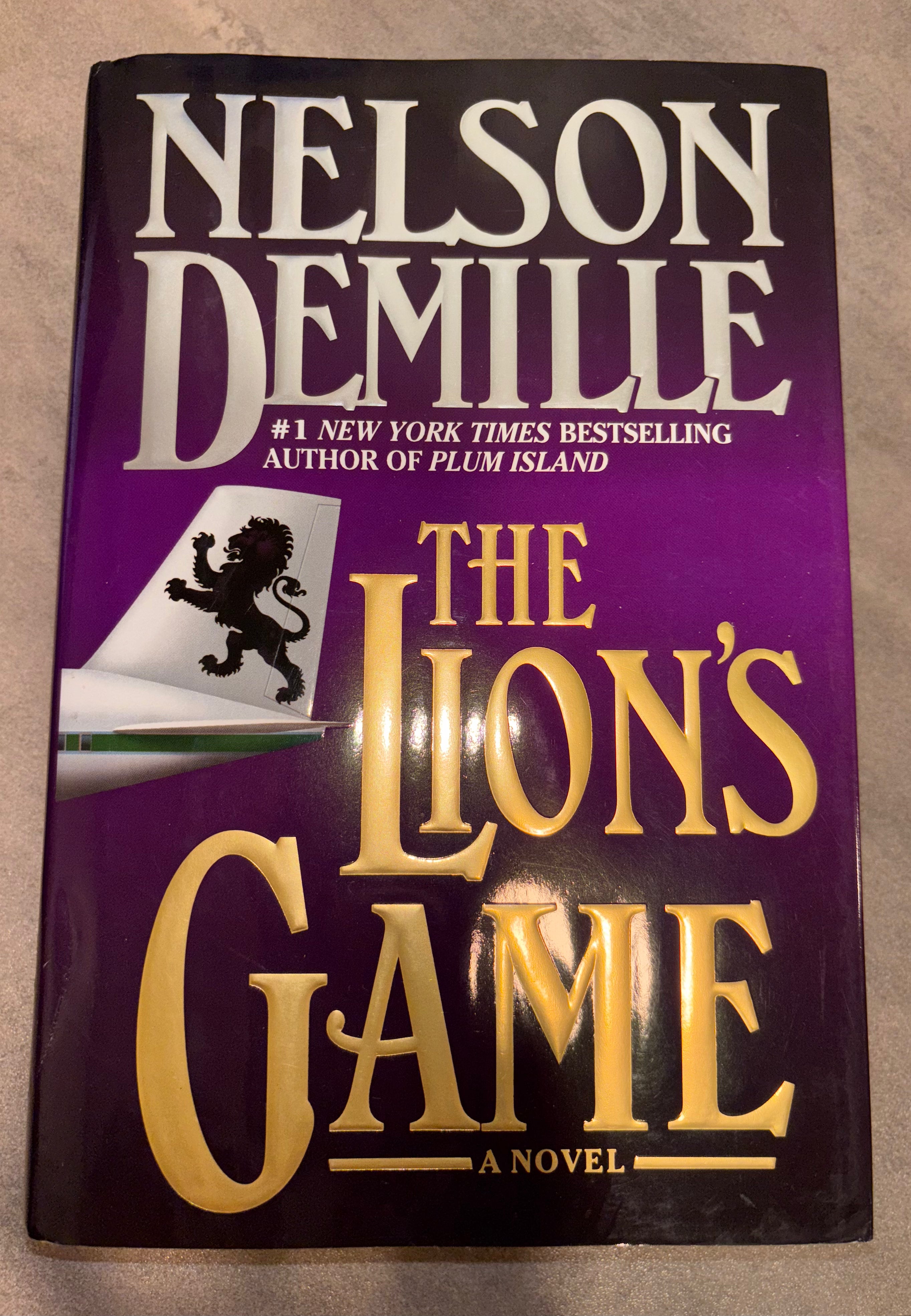 The Lion’s Game by Nelson DeMille hardcover (rescued)
