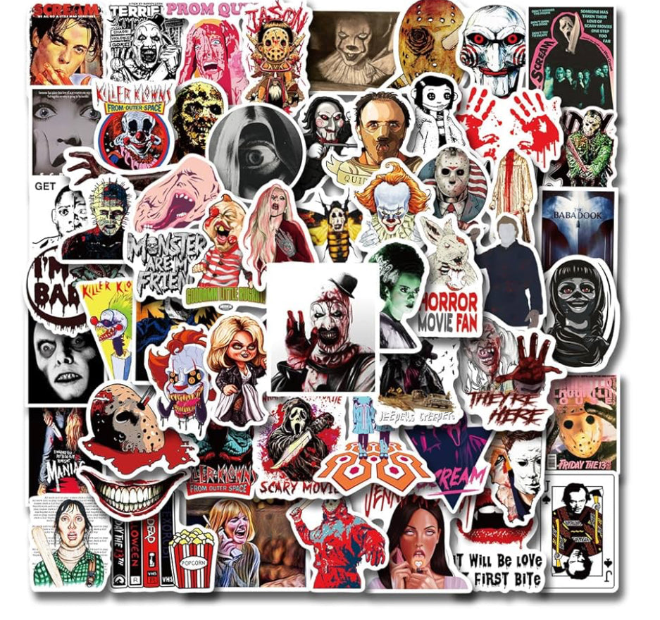 Stickers - Halloween, Horror, Scary Movie 3-4”