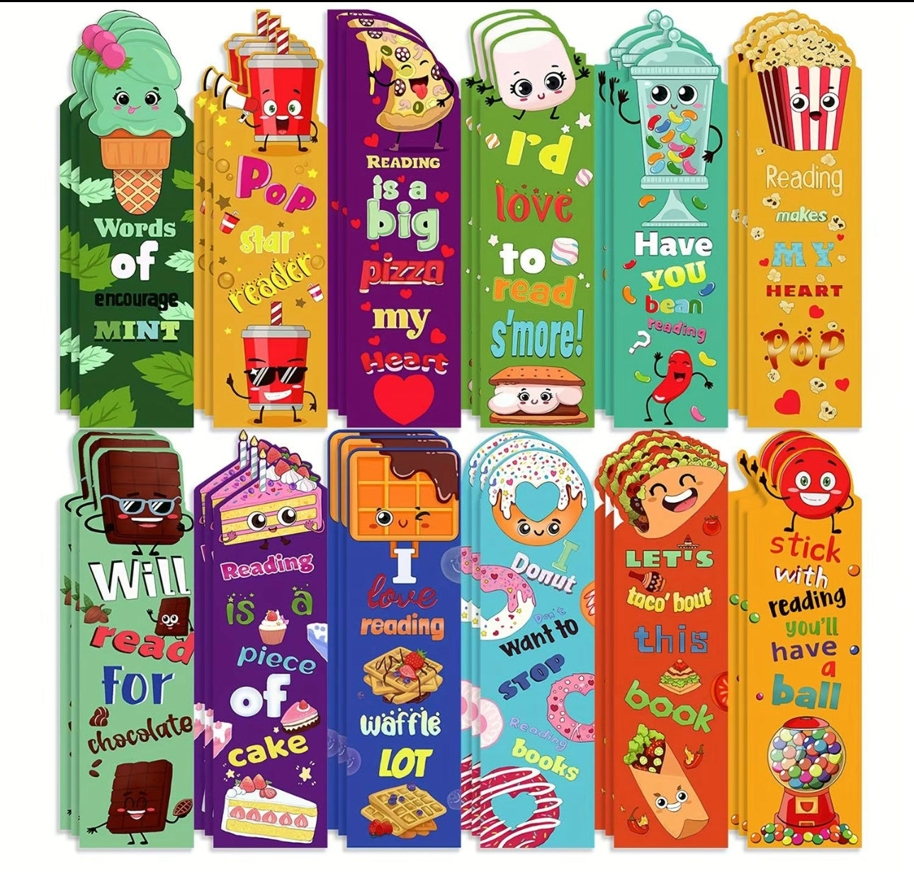 Children’s double sided print waterproof Bookmark