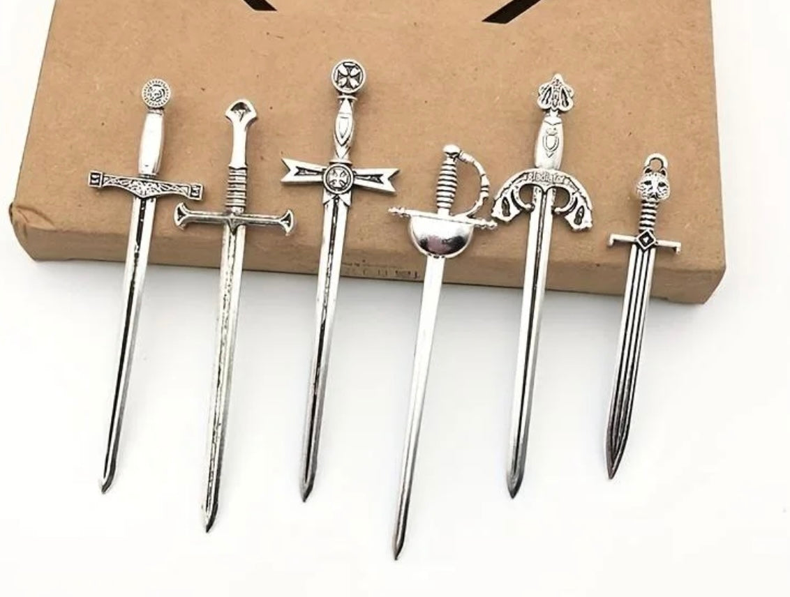 Antique Metal Sword Bookmarks
