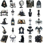 Stickers - Witches, Magic, Gothic Assorted 1-3”