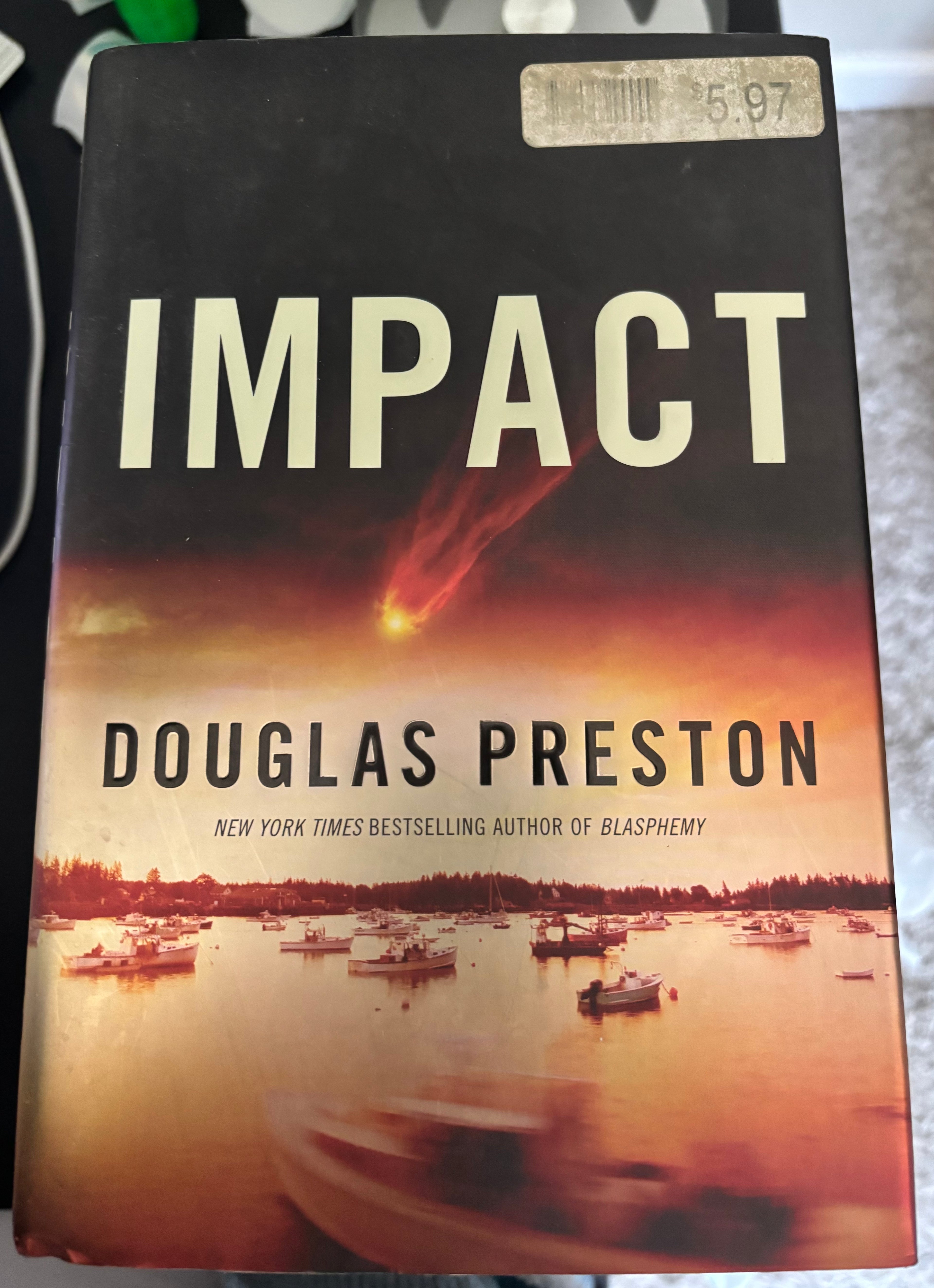 Impact (Book 3 of Wyman Ford series) by Douglas Preston hardcover (rescued)