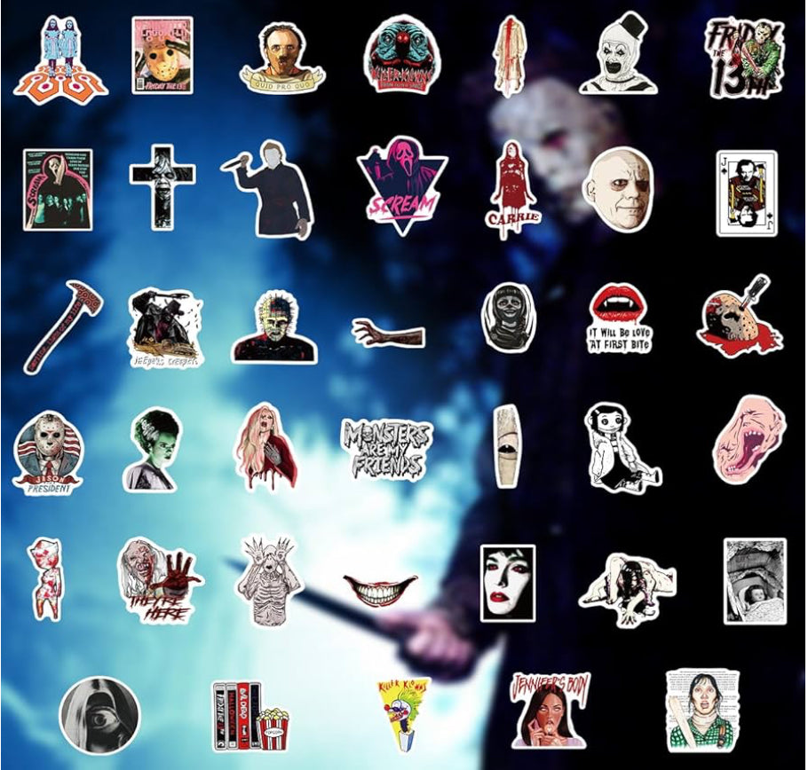 Stickers - Halloween, Horror, Scary Movie 3-4”