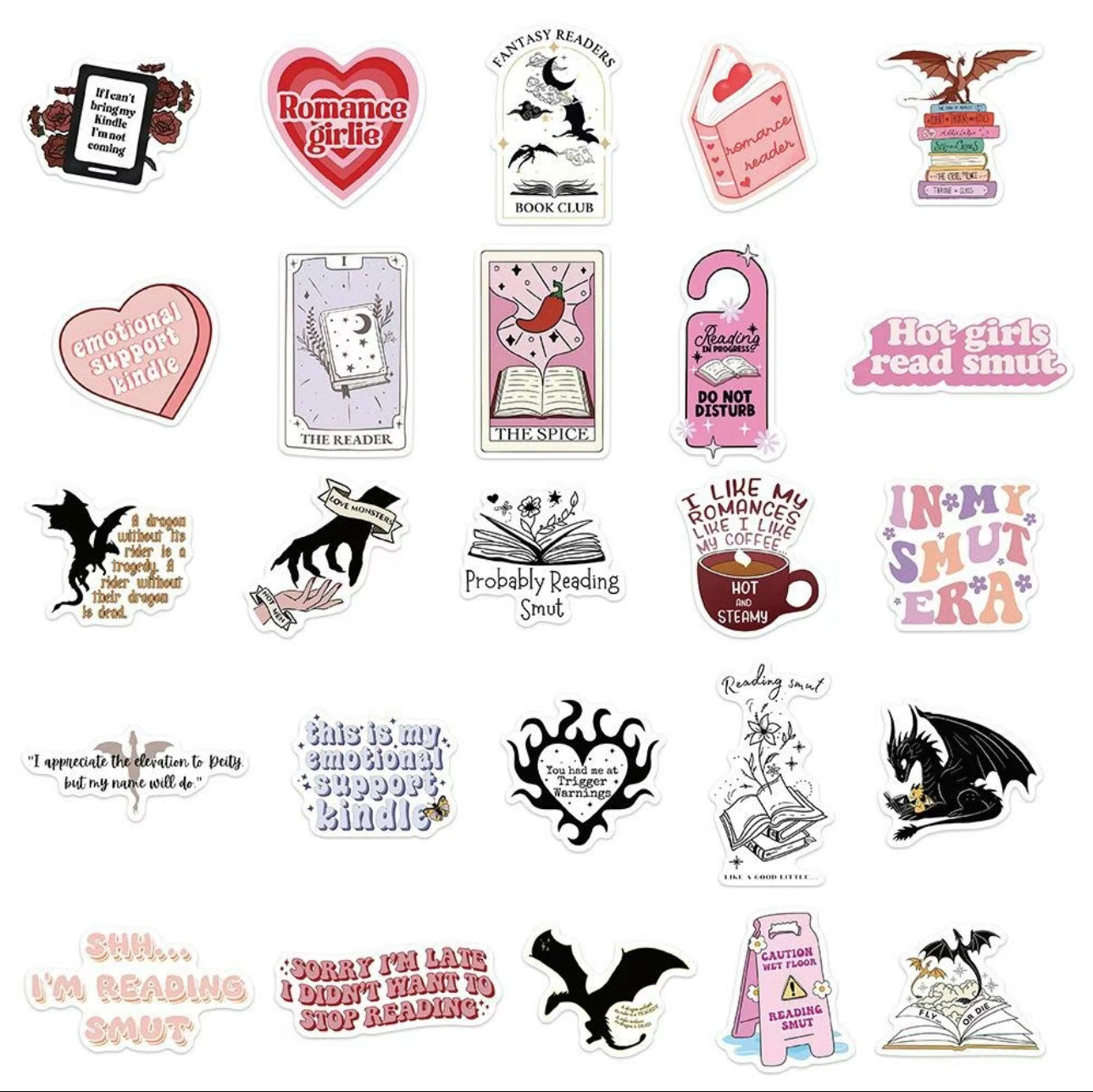 Stickers - Dark Romance, Smutty, Spicy Assorted 1-3”