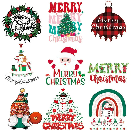 Stickers - Christmas Assorted 1-3” some holographic